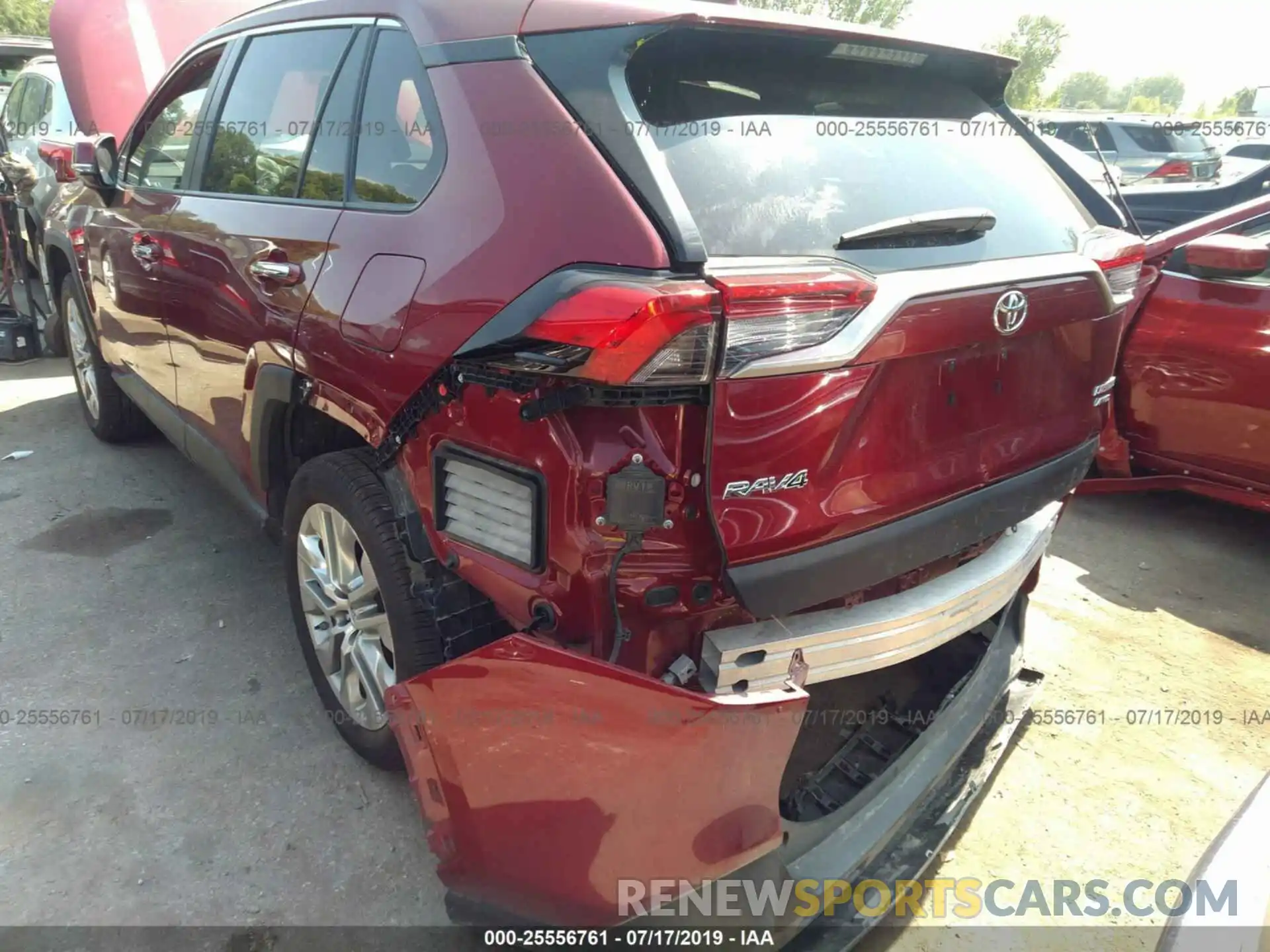 6 Photograph of a damaged car 2T3N1RFV0KW001349 TOYOTA RAV4 2019