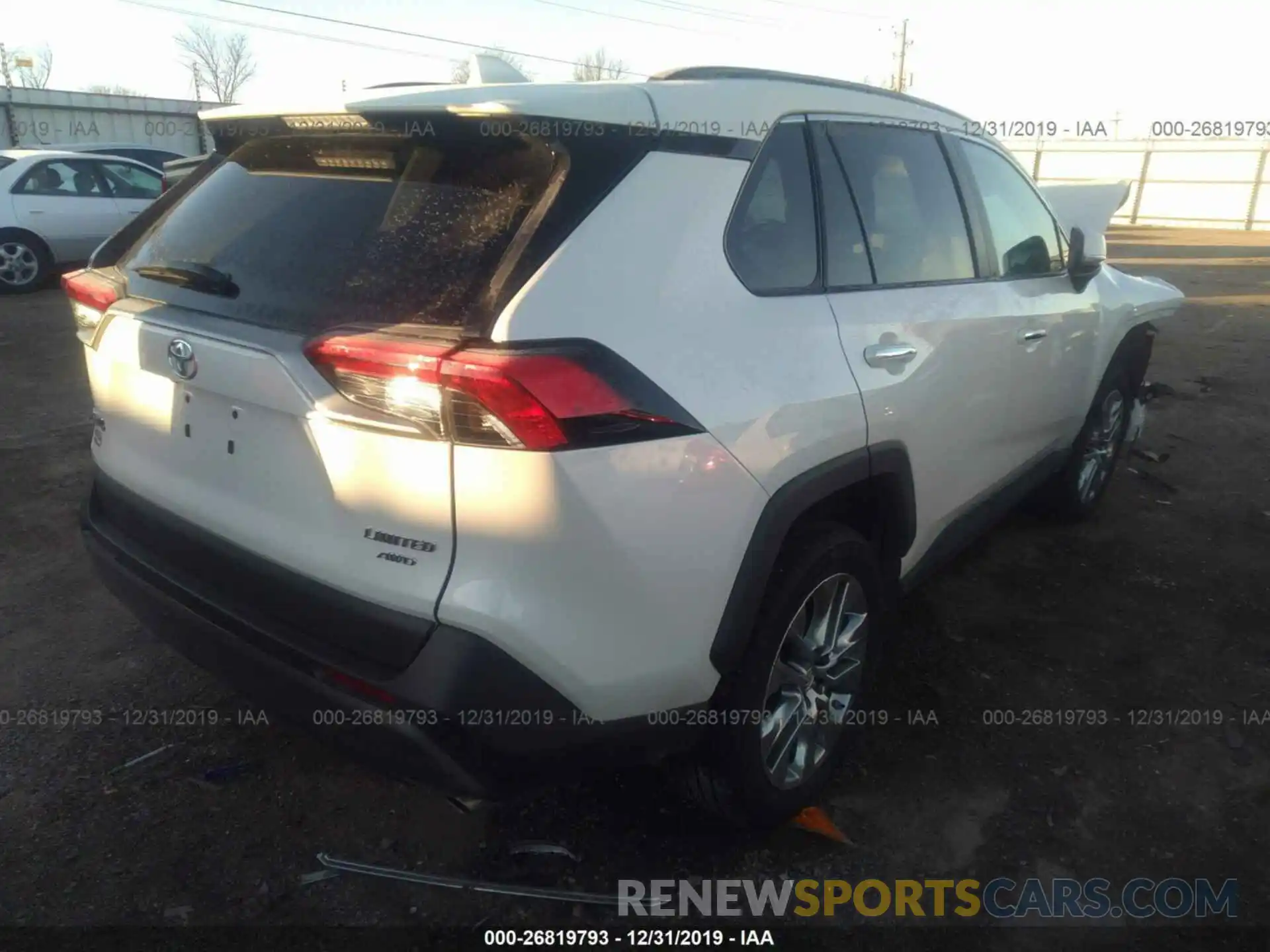 4 Photograph of a damaged car 2T3N1RFV0KW034836 TOYOTA RAV4 2019