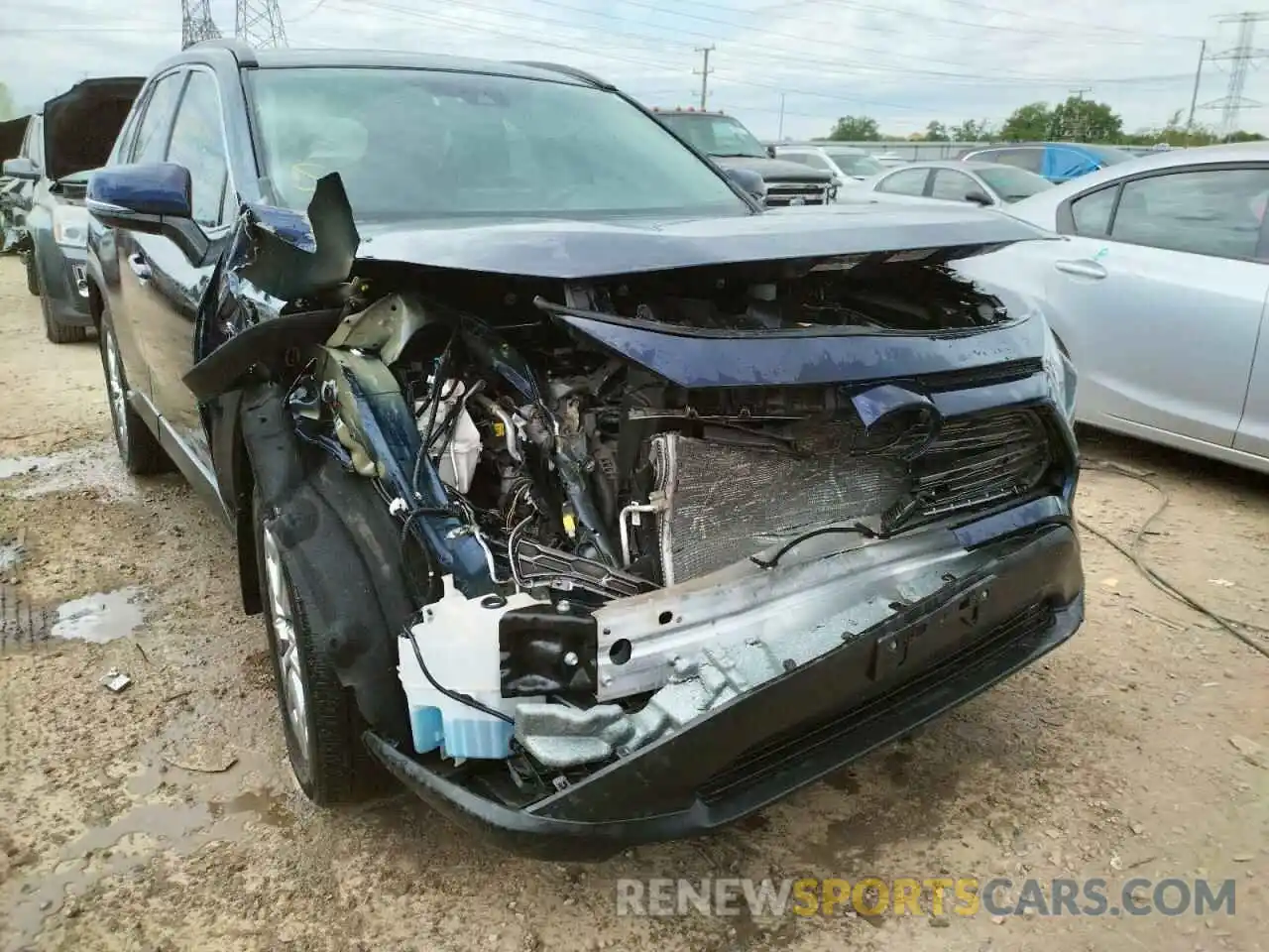 9 Photograph of a damaged car 2T3N1RFV0KW070834 TOYOTA RAV4 2019