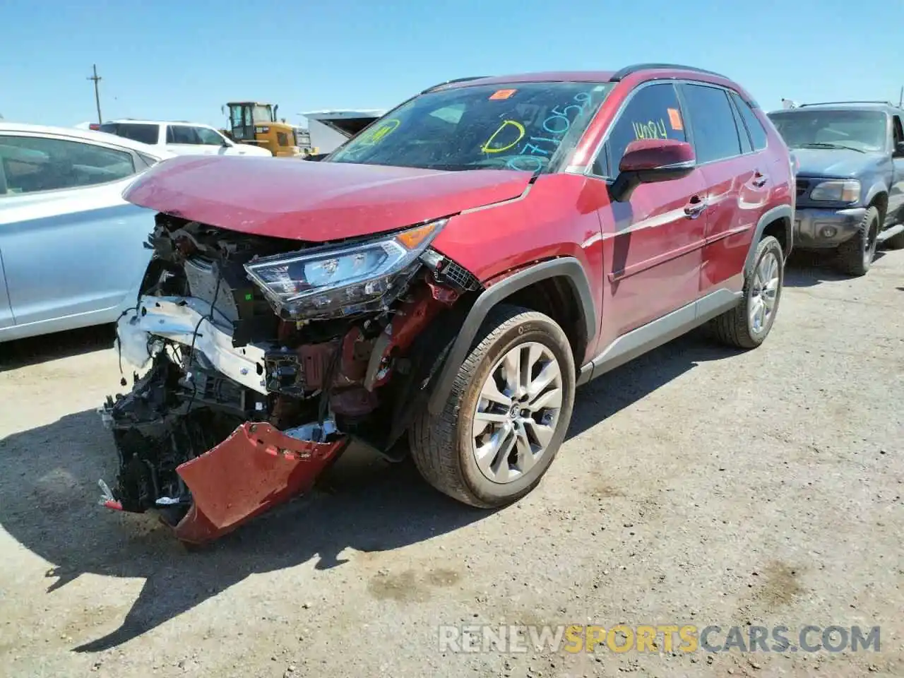 2 Photograph of a damaged car 2T3N1RFV0KW071059 TOYOTA RAV4 2019