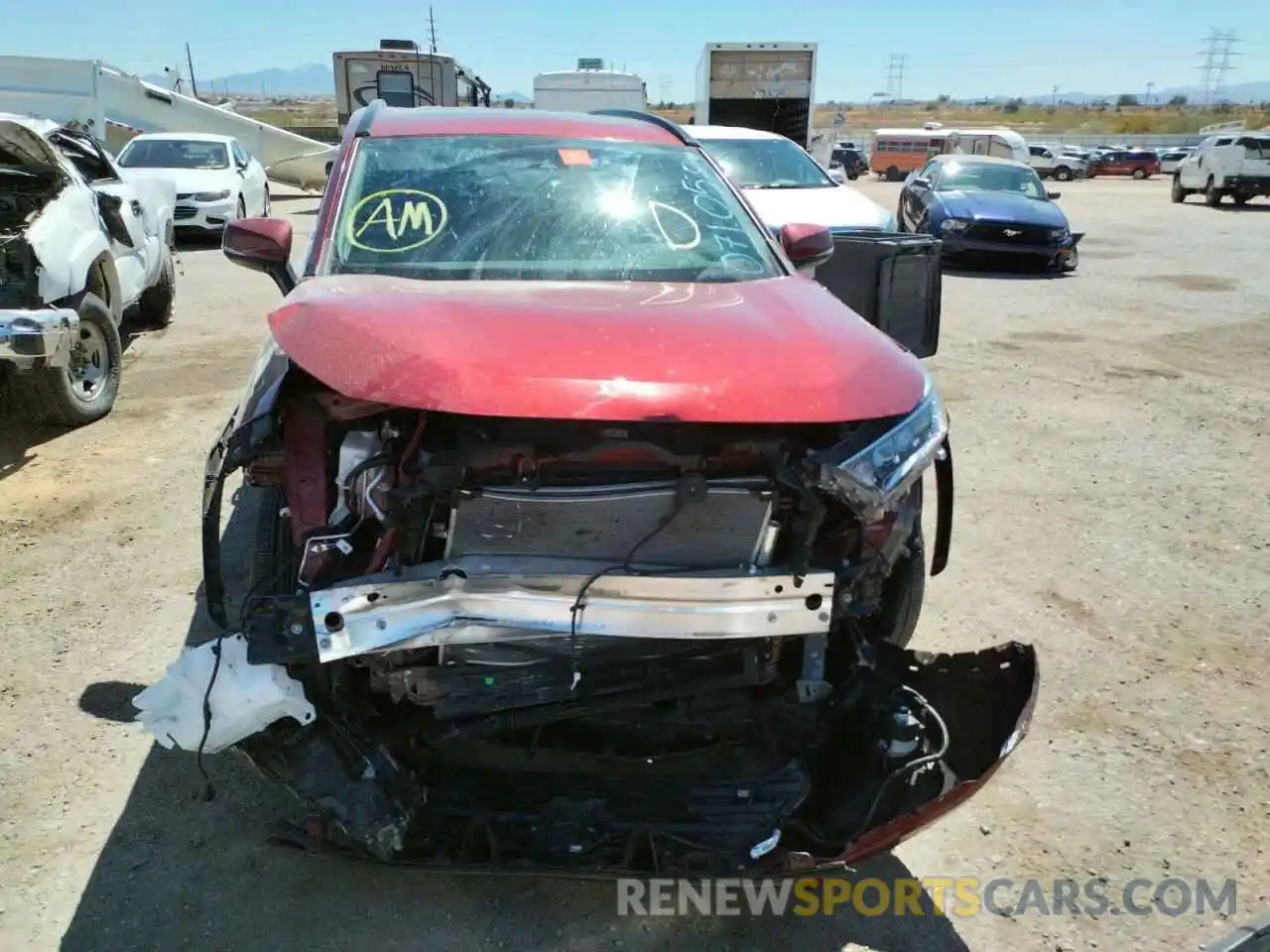 9 Photograph of a damaged car 2T3N1RFV0KW071059 TOYOTA RAV4 2019