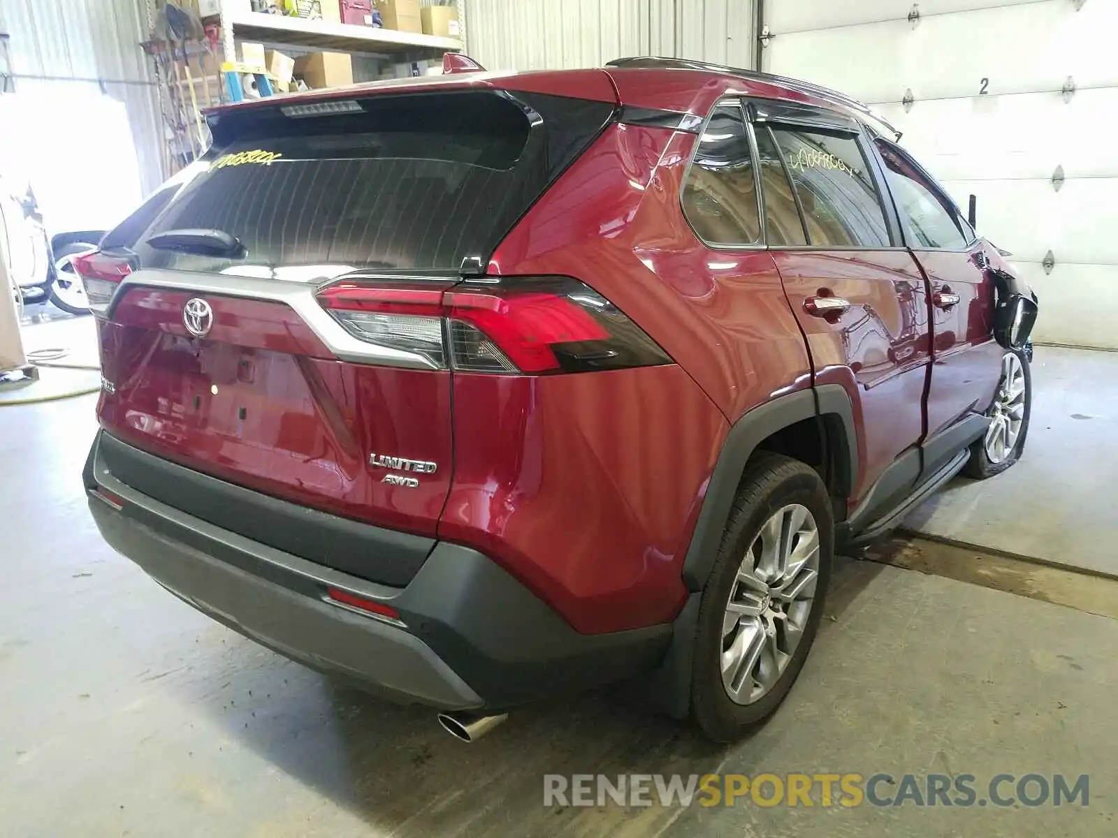 4 Photograph of a damaged car 2T3N1RFV1KW064573 TOYOTA RAV4 2019