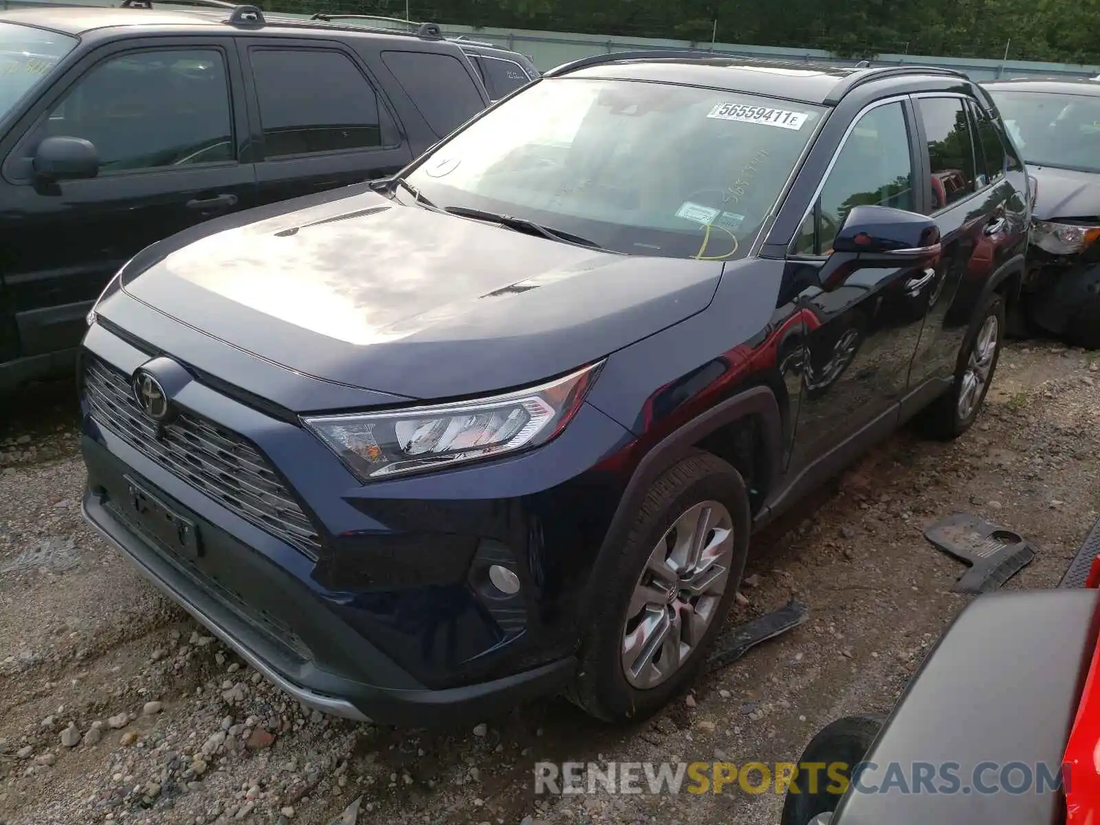 2 Photograph of a damaged car 2T3N1RFV2KC050571 TOYOTA RAV4 2019