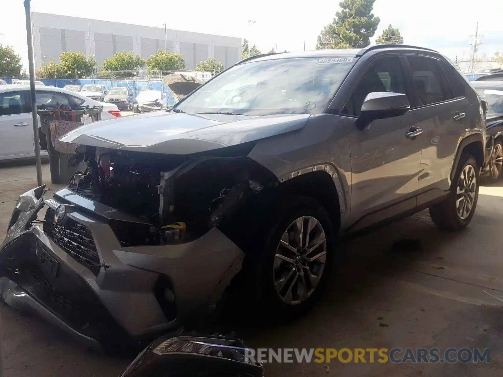 2 Photograph of a damaged car 2T3N1RFV3KC015604 TOYOTA RAV4 2019