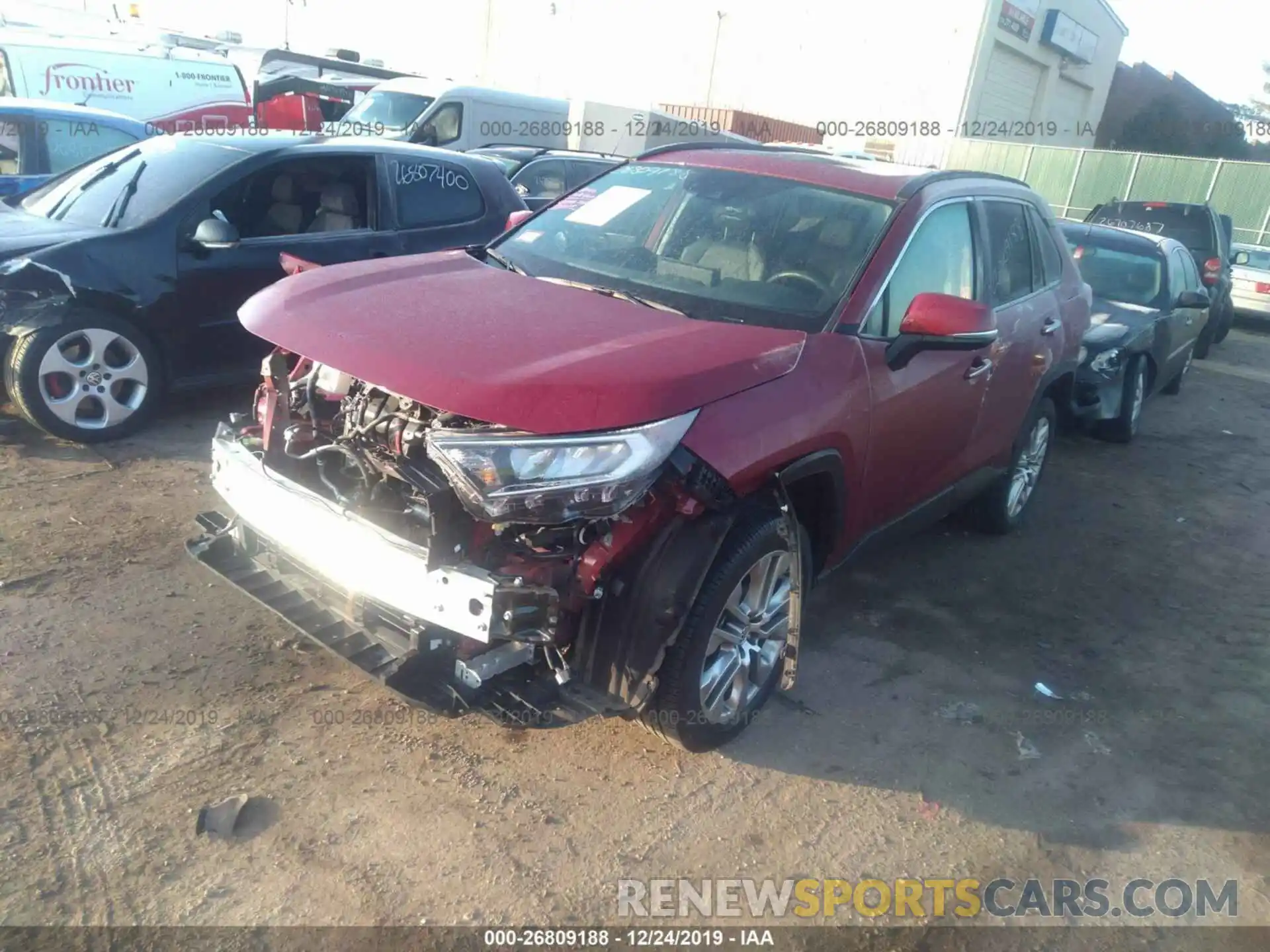 2 Photograph of a damaged car 2T3N1RFV3KW001233 TOYOTA RAV4 2019