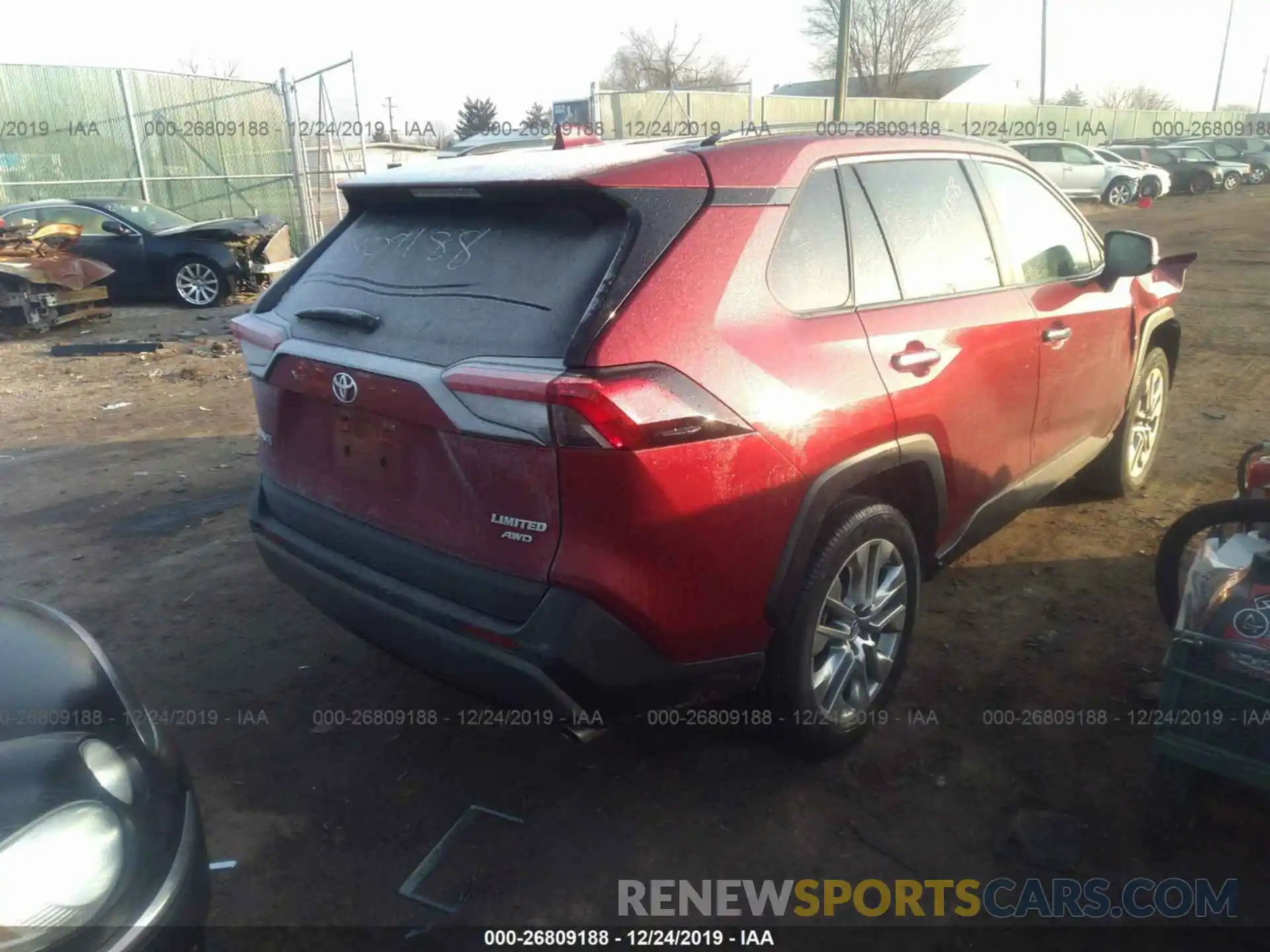 4 Фотография поврежденного автомобиля 2T3N1RFV3KW001233 TOYOTA RAV4 2019