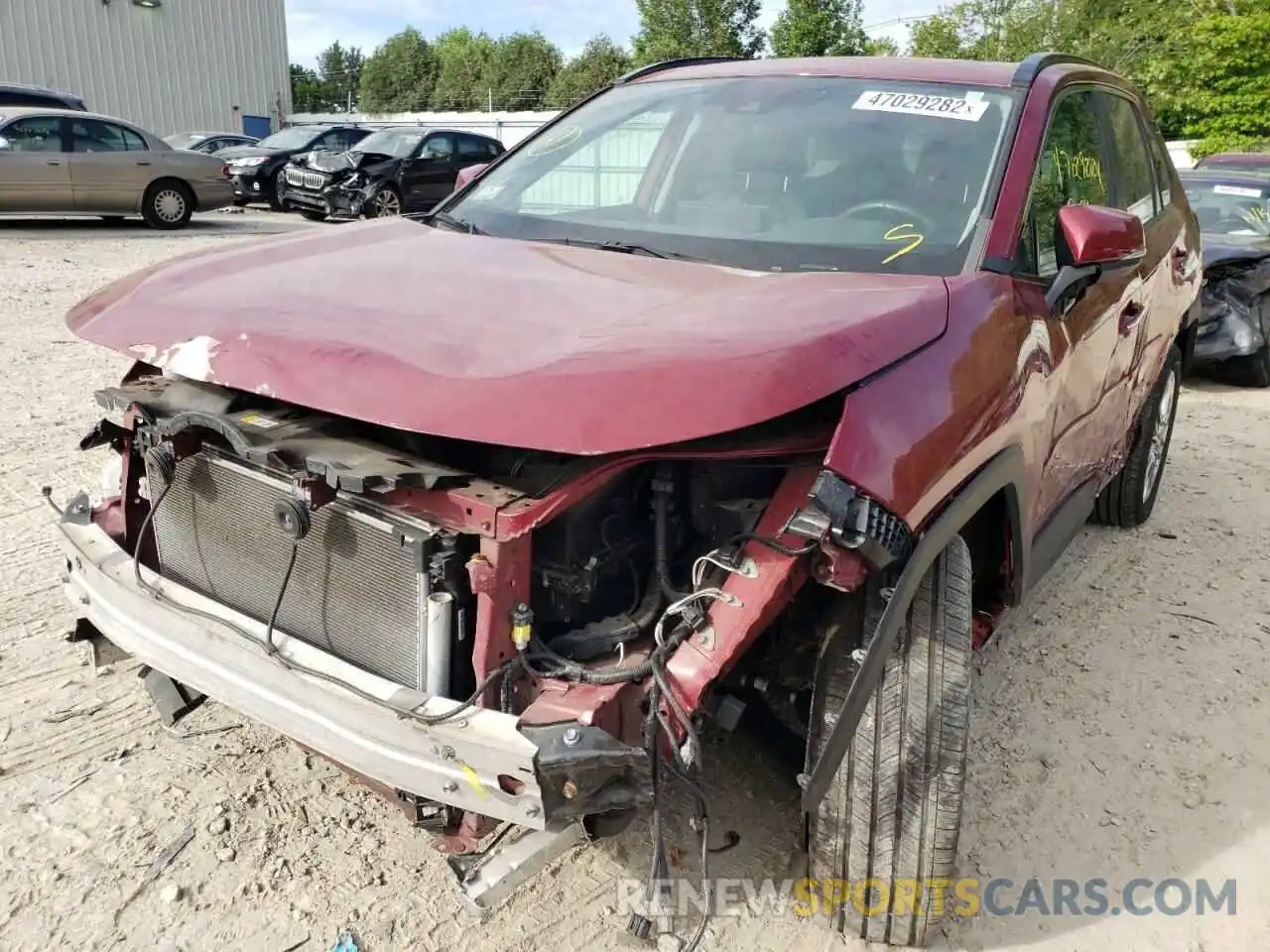 2 Photograph of a damaged car 2T3N1RFV3KW053557 TOYOTA RAV4 2019