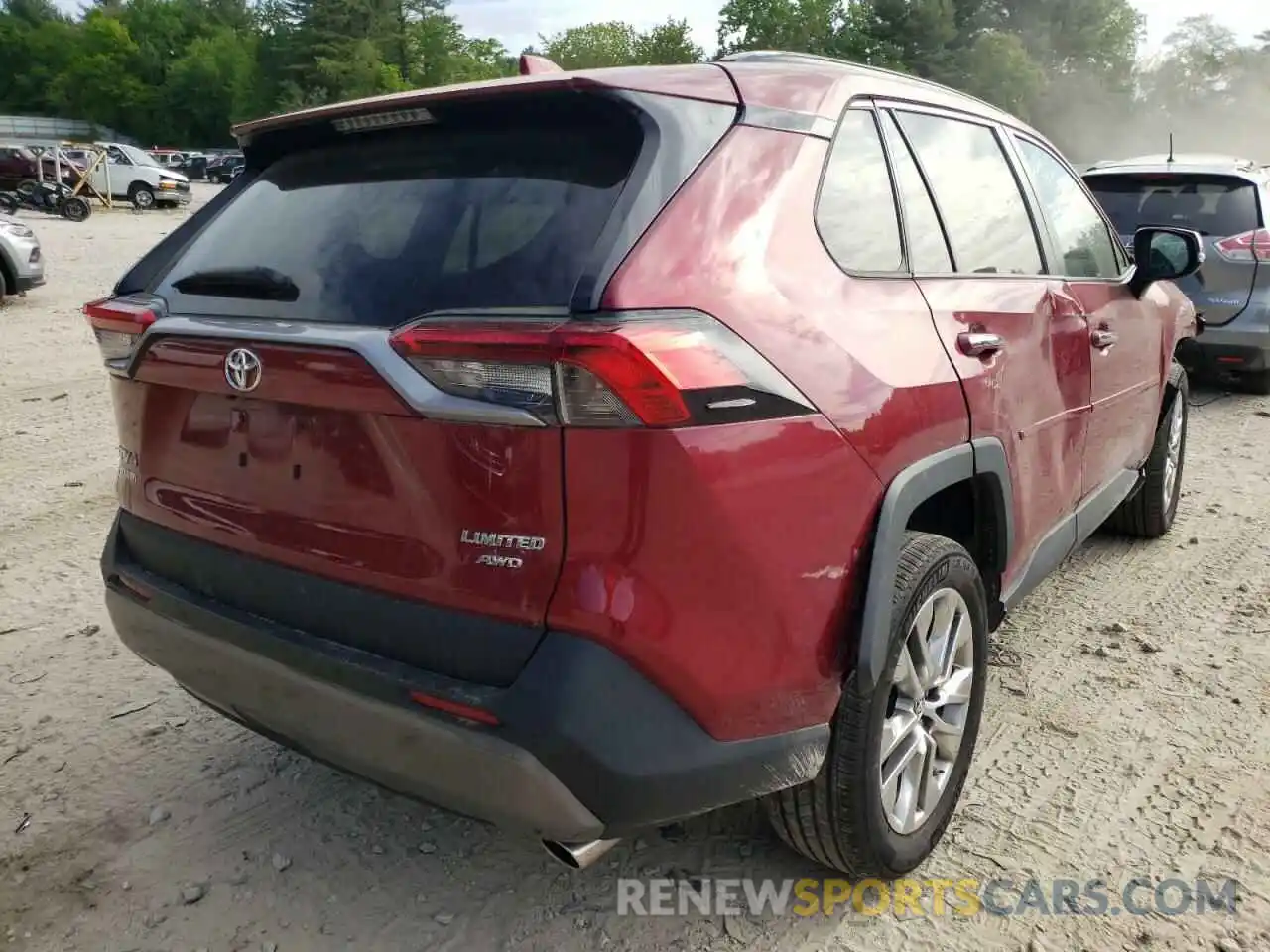 4 Photograph of a damaged car 2T3N1RFV3KW053557 TOYOTA RAV4 2019