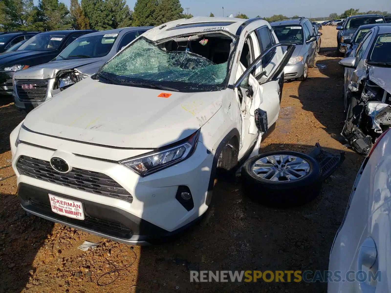 2 Photograph of a damaged car 2T3N1RFV4KC019595 TOYOTA RAV4 2019