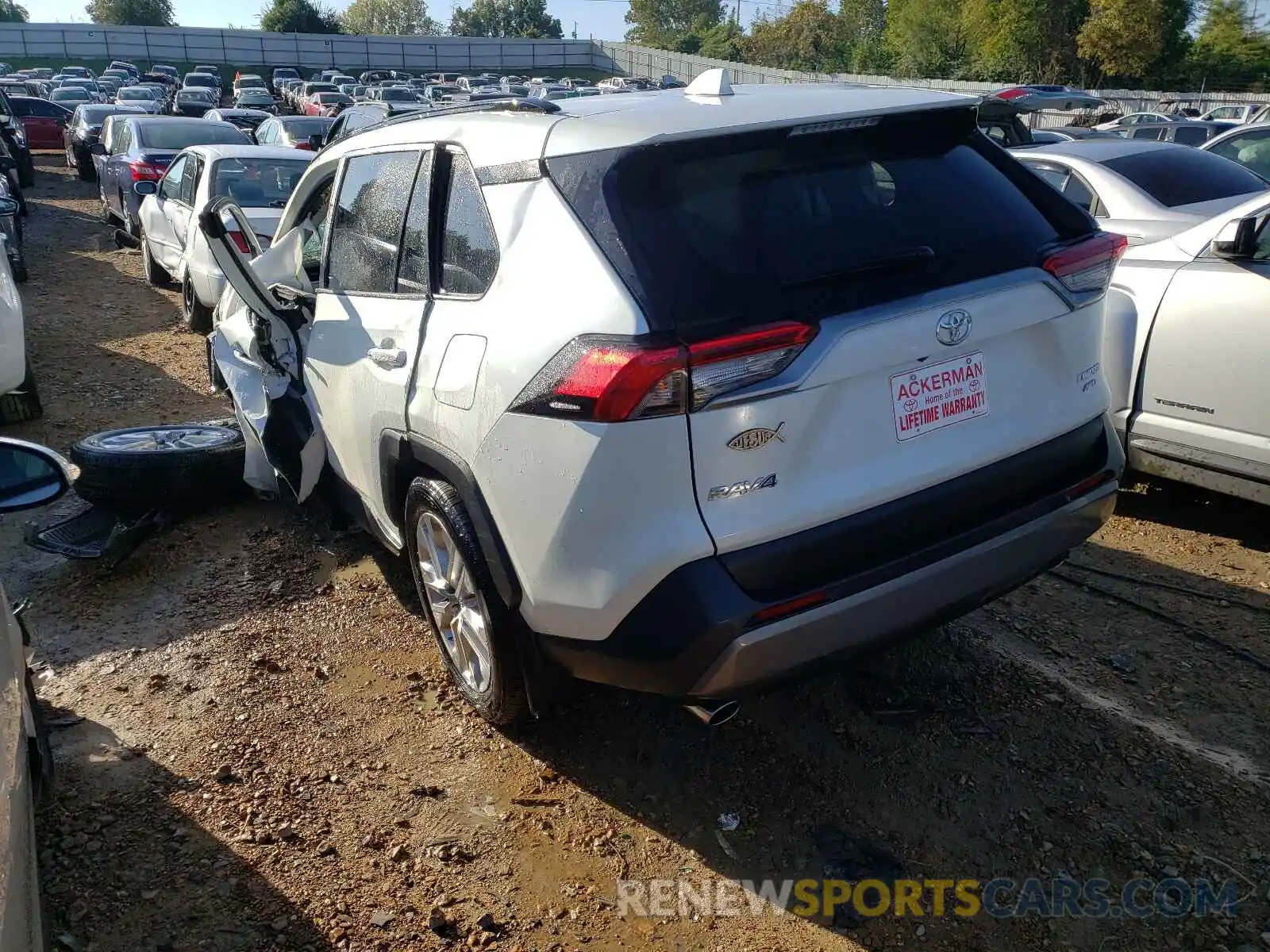 3 Photograph of a damaged car 2T3N1RFV4KC019595 TOYOTA RAV4 2019