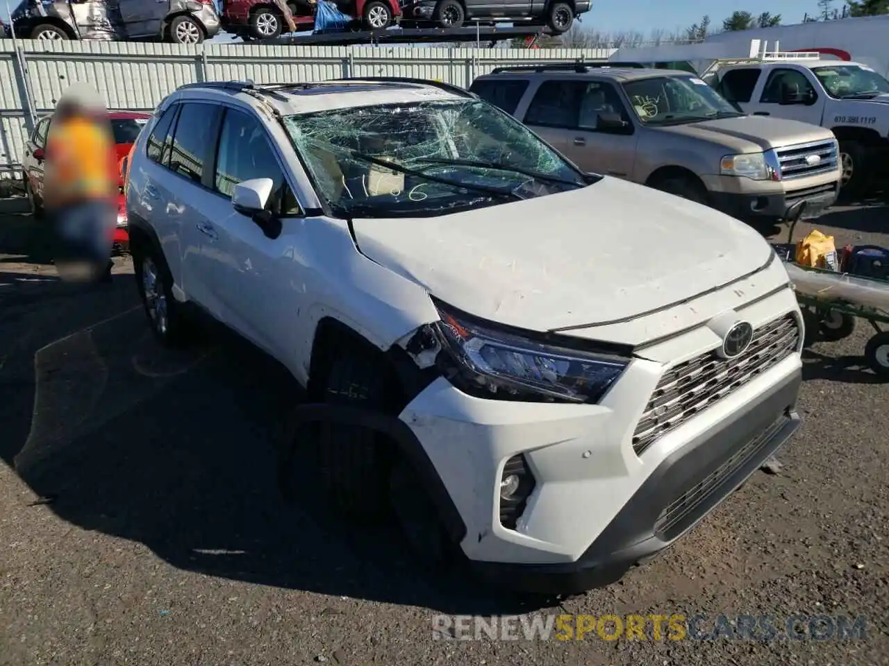 1 Photograph of a damaged car 2T3N1RFV4KC030869 TOYOTA RAV4 2019