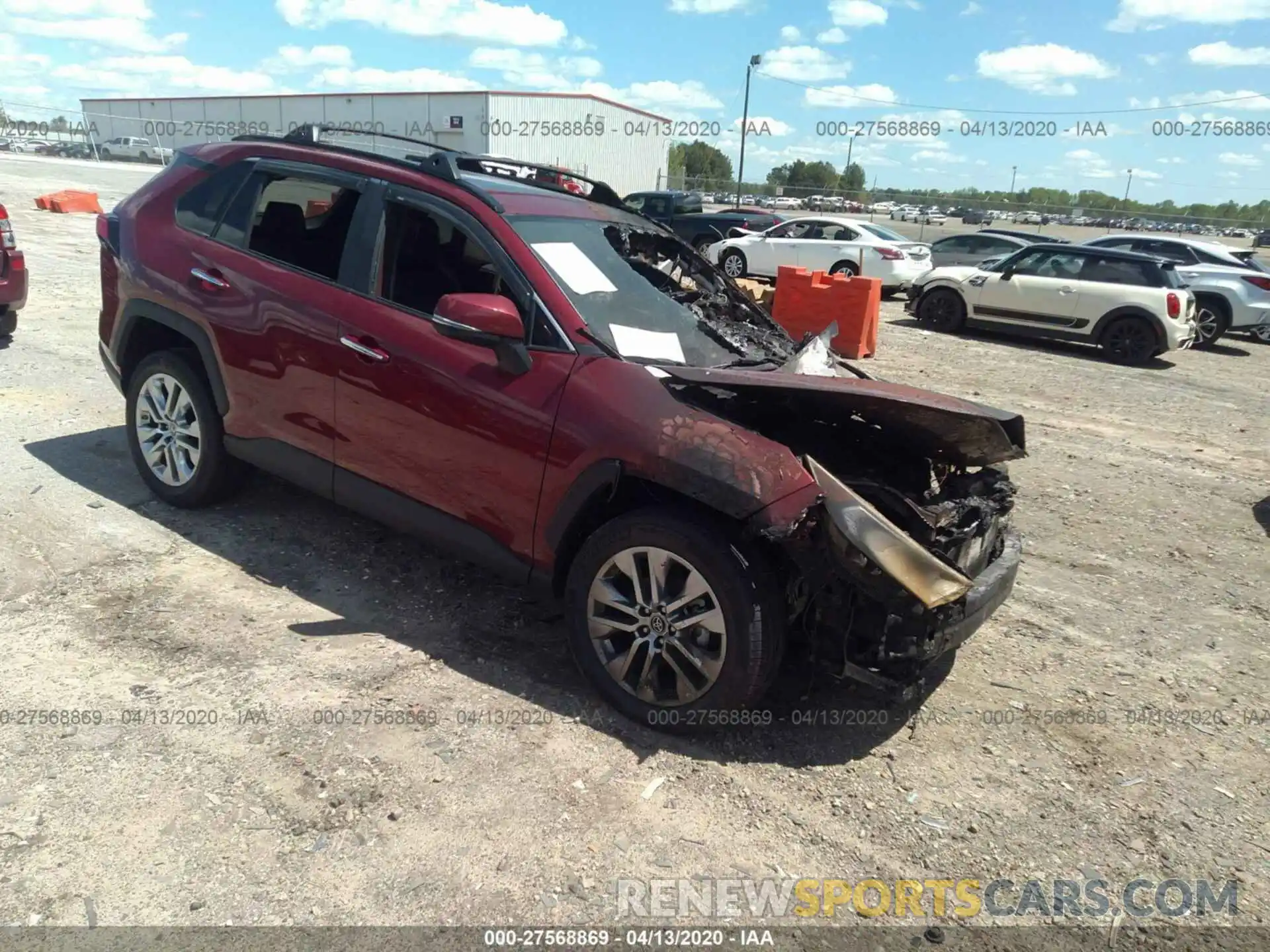 1 Photograph of a damaged car 2T3N1RFV4KC052449 TOYOTA RAV4 2019