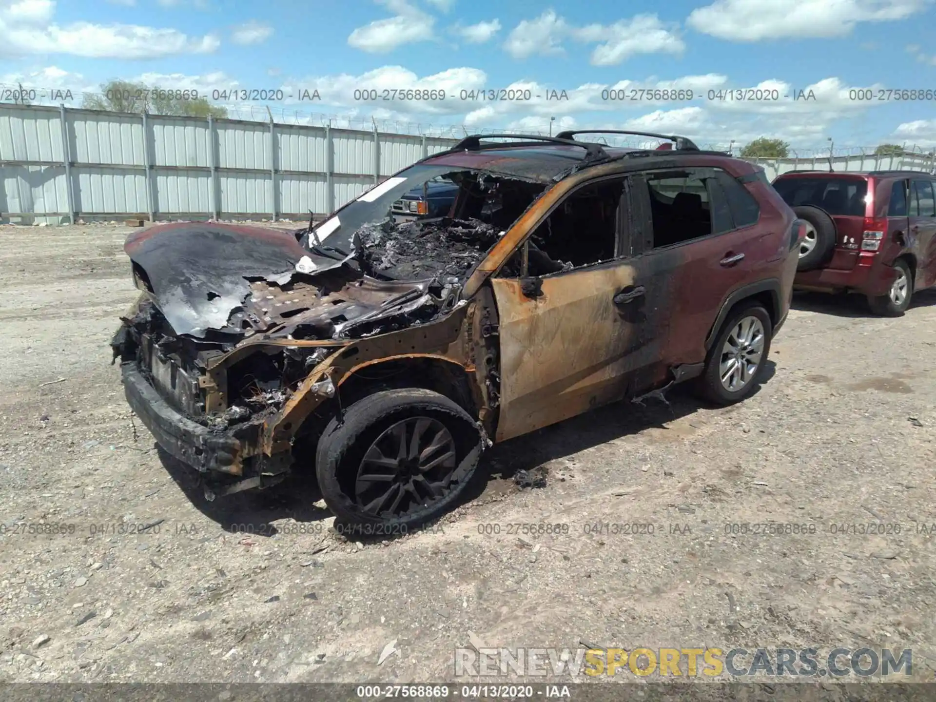 2 Photograph of a damaged car 2T3N1RFV4KC052449 TOYOTA RAV4 2019