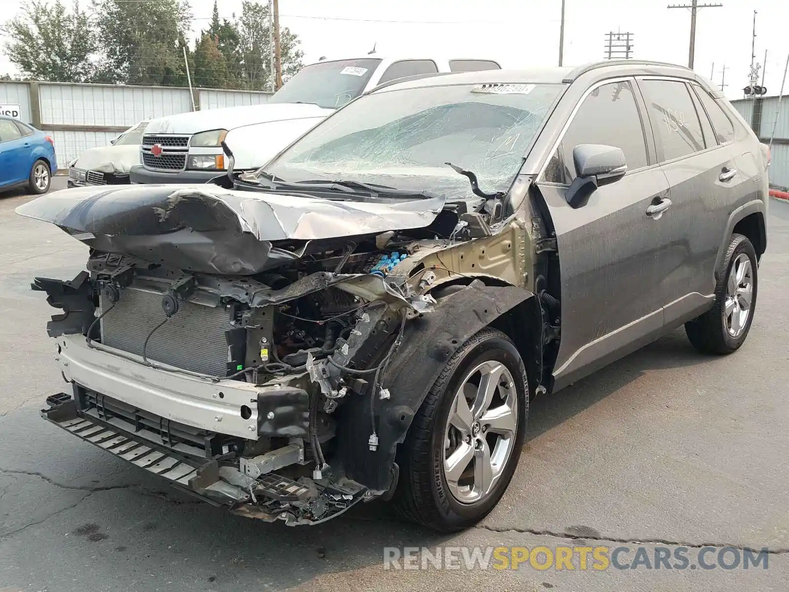 2 Photograph of a damaged car 2T3N1RFV5KC024370 TOYOTA RAV4 2019