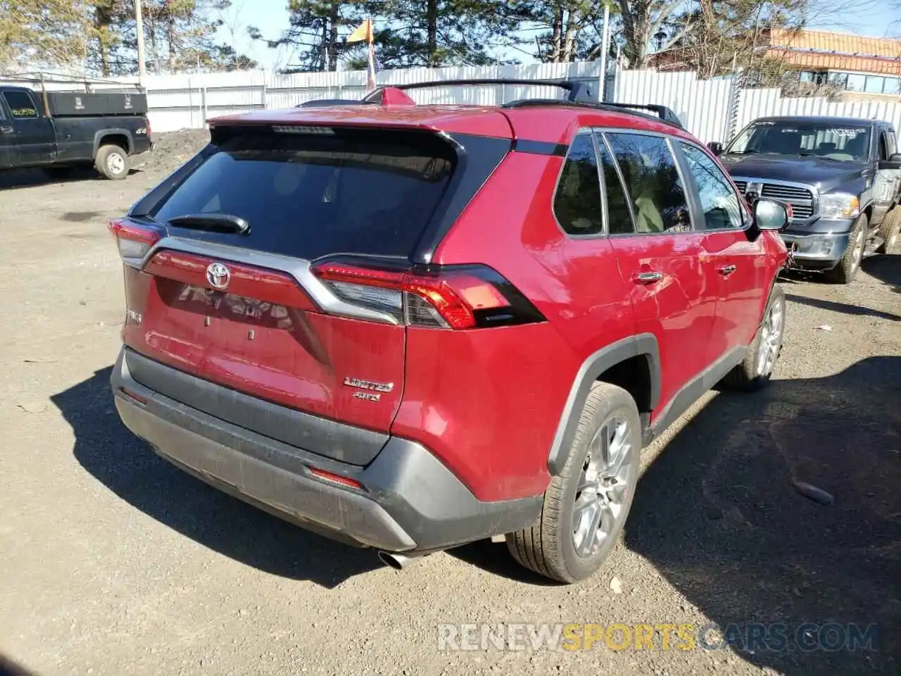 4 Photograph of a damaged car 2T3N1RFV5KC042996 TOYOTA RAV4 2019