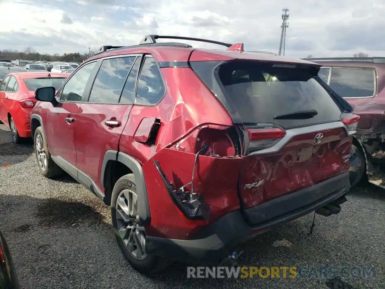 3 Photograph of a damaged car 2T3N1RFV5KW040745 TOYOTA RAV4 2019