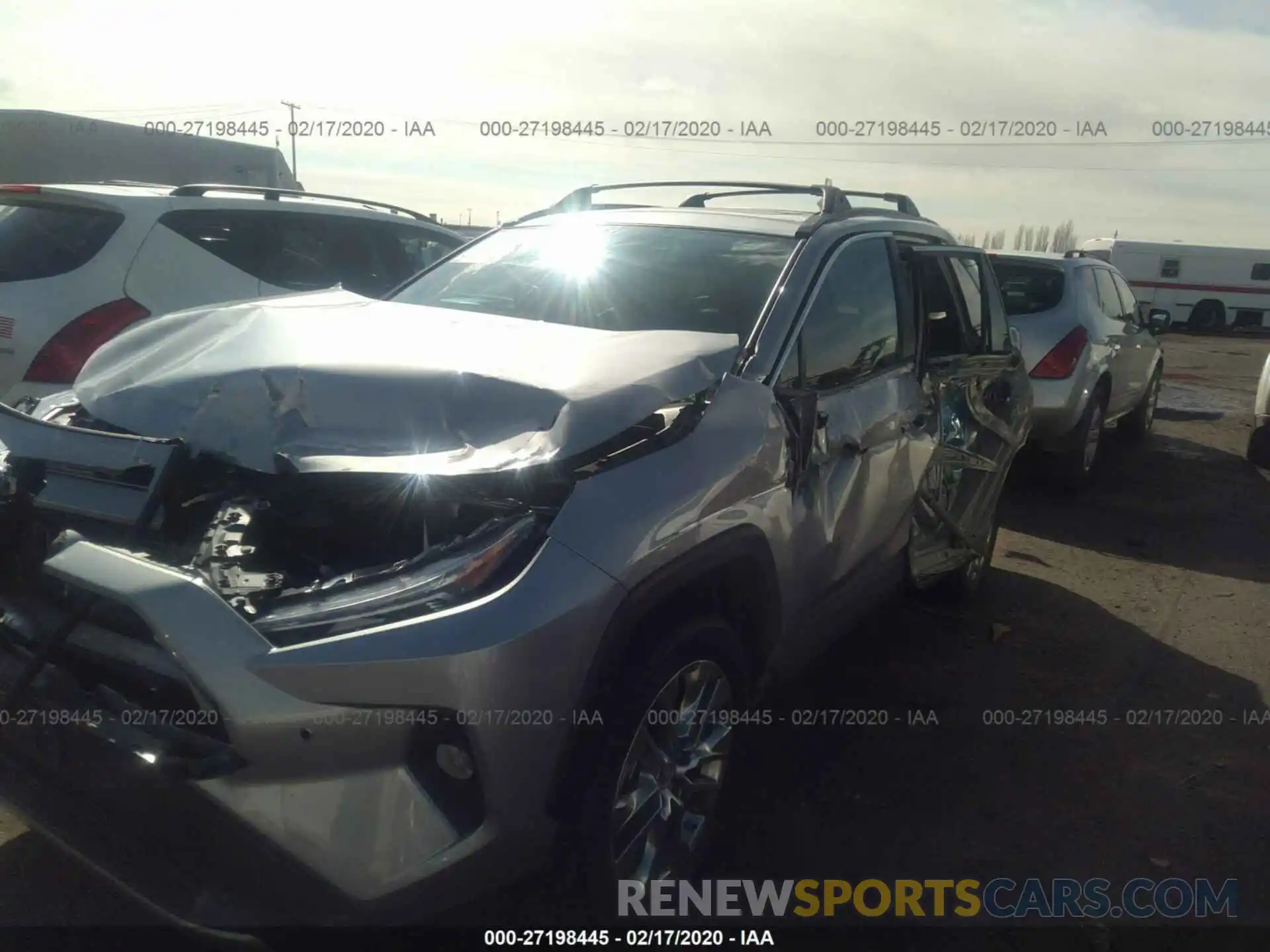 2 Photograph of a damaged car 2T3N1RFV5KW052233 TOYOTA RAV4 2019