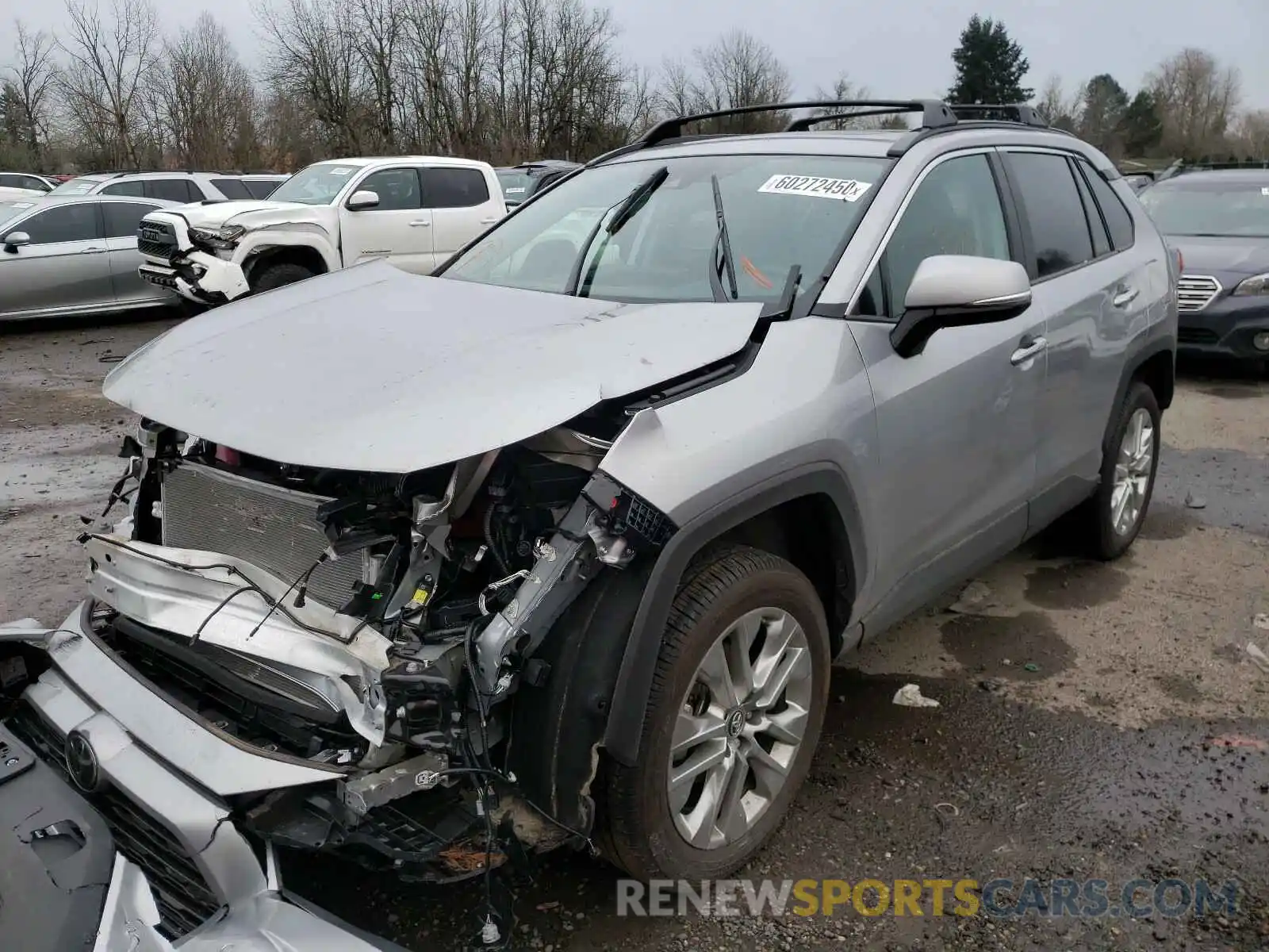 2 Photograph of a damaged car 2T3N1RFV6KC046927 TOYOTA RAV4 2019