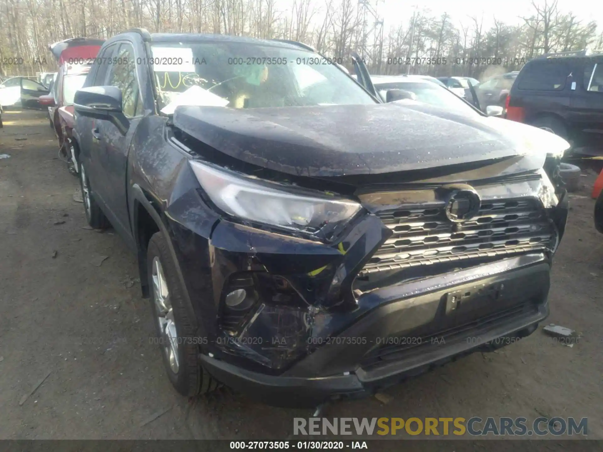 1 Photograph of a damaged car 2T3N1RFV6KW017569 TOYOTA RAV4 2019