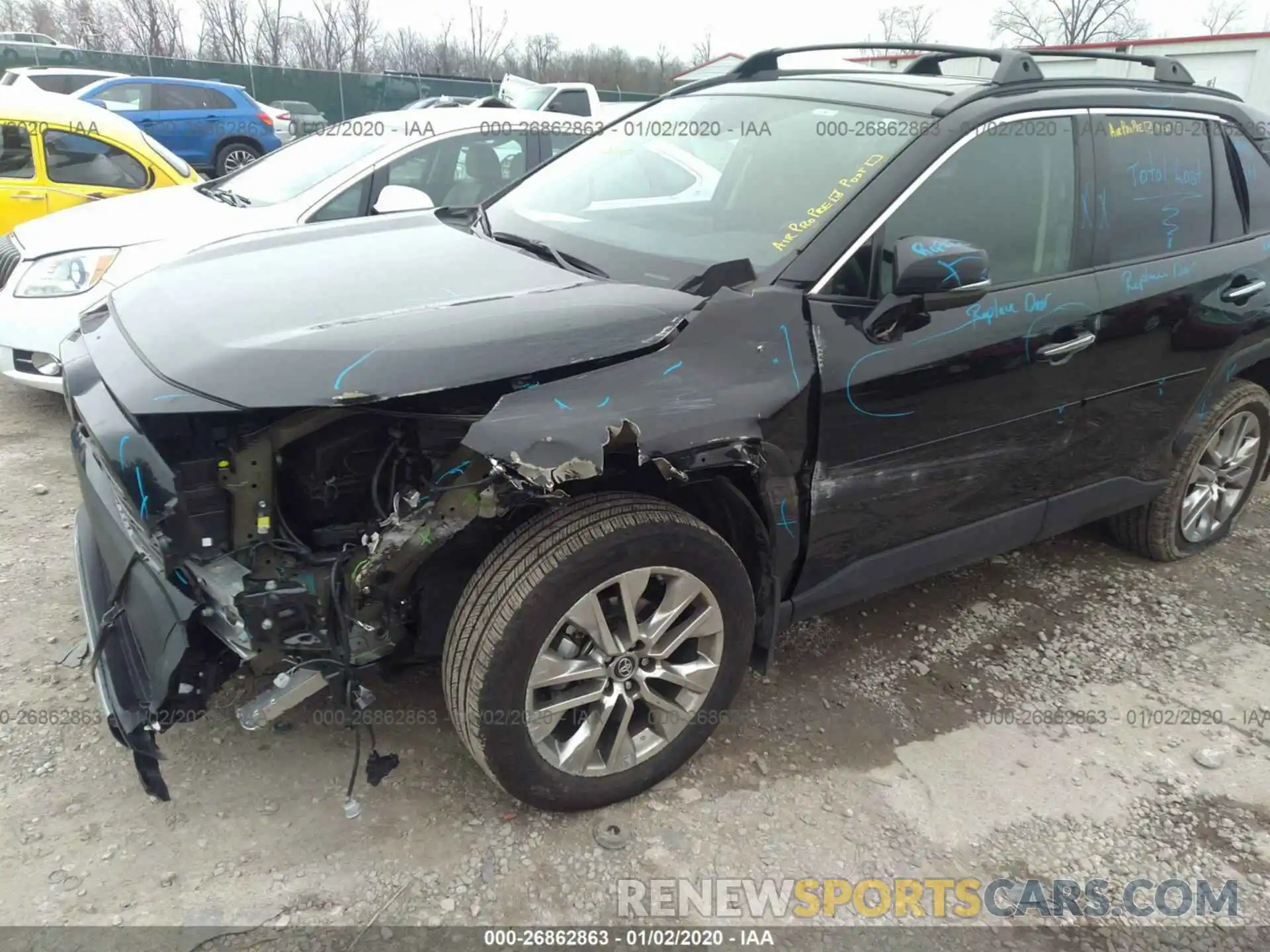 6 Photograph of a damaged car 2T3N1RFV6KW046831 TOYOTA RAV4 2019