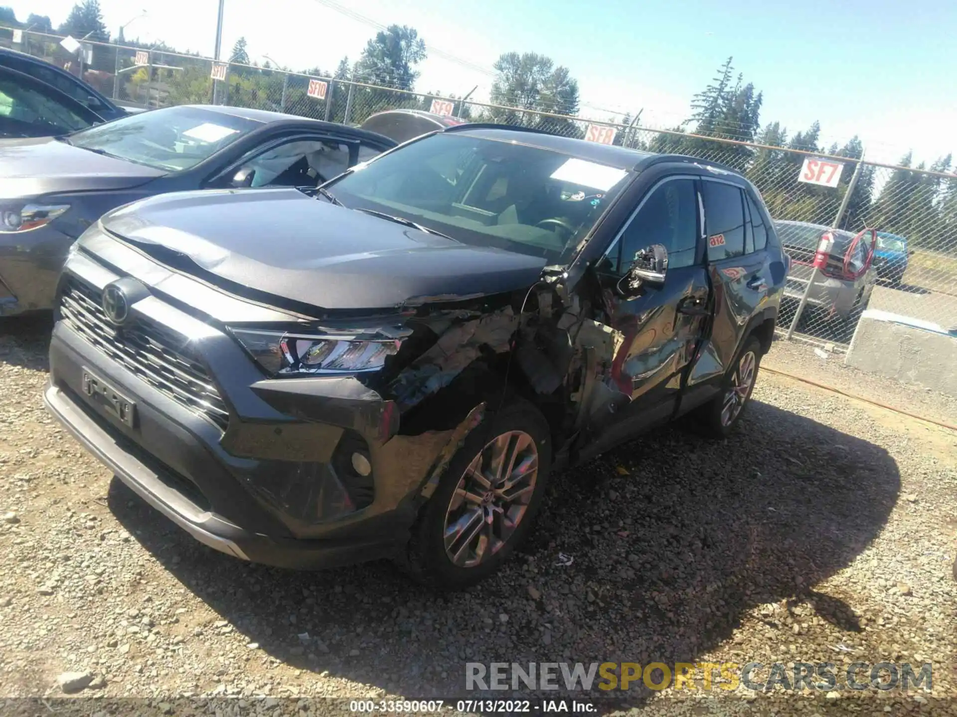 2 Photograph of a damaged car 2T3N1RFV6KW068456 TOYOTA RAV4 2019