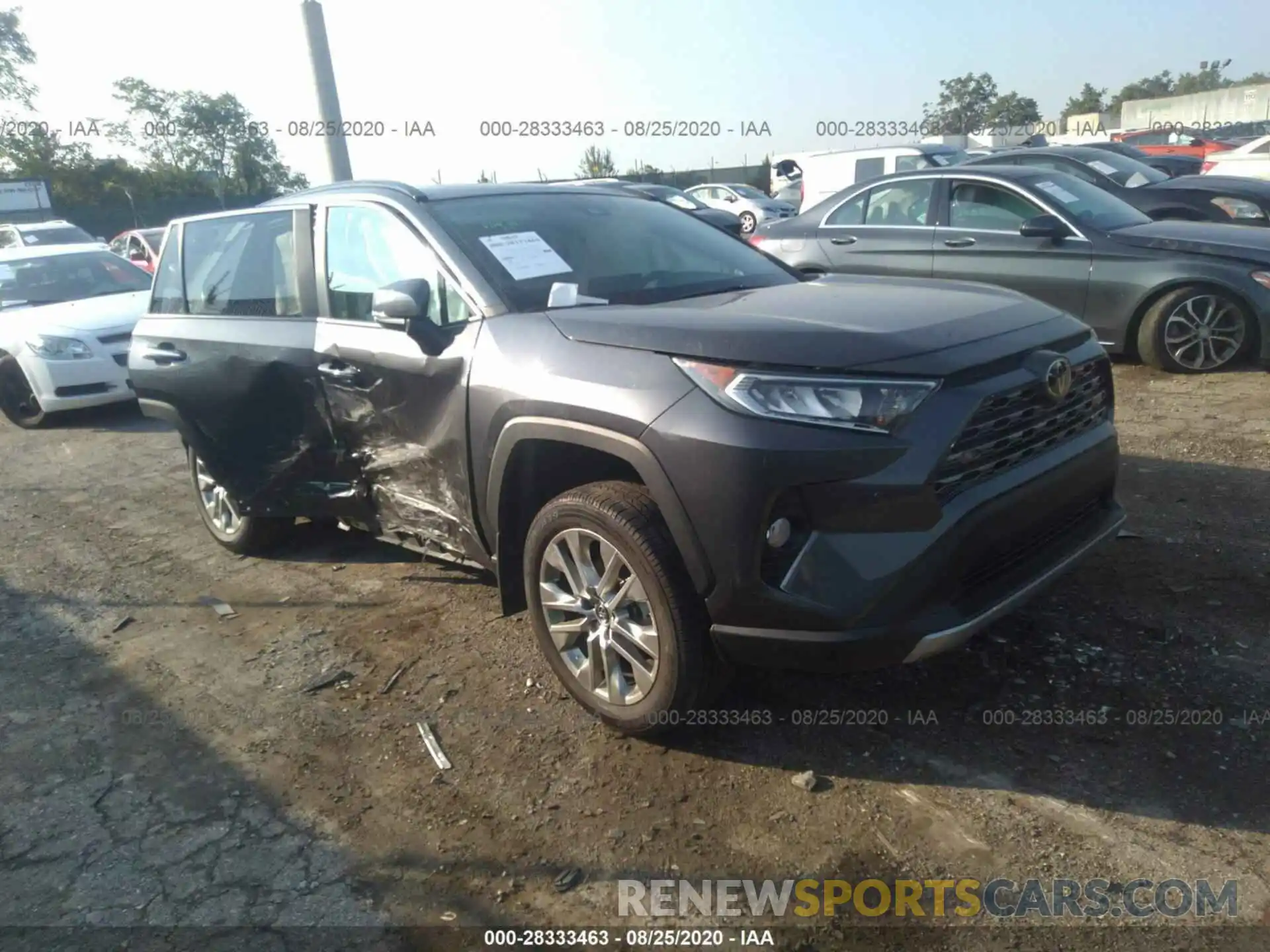 1 Photograph of a damaged car 2T3N1RFV7KC043227 TOYOTA RAV4 2019