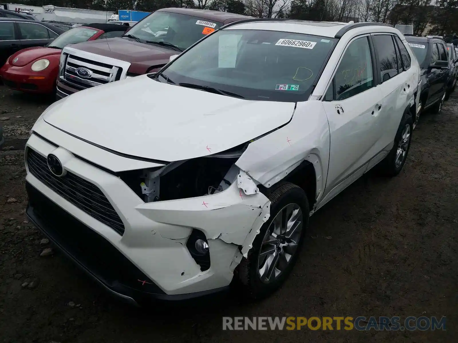 2 Фотография поврежденного автомобиля 2T3N1RFV7KW018391 TOYOTA RAV4 2019