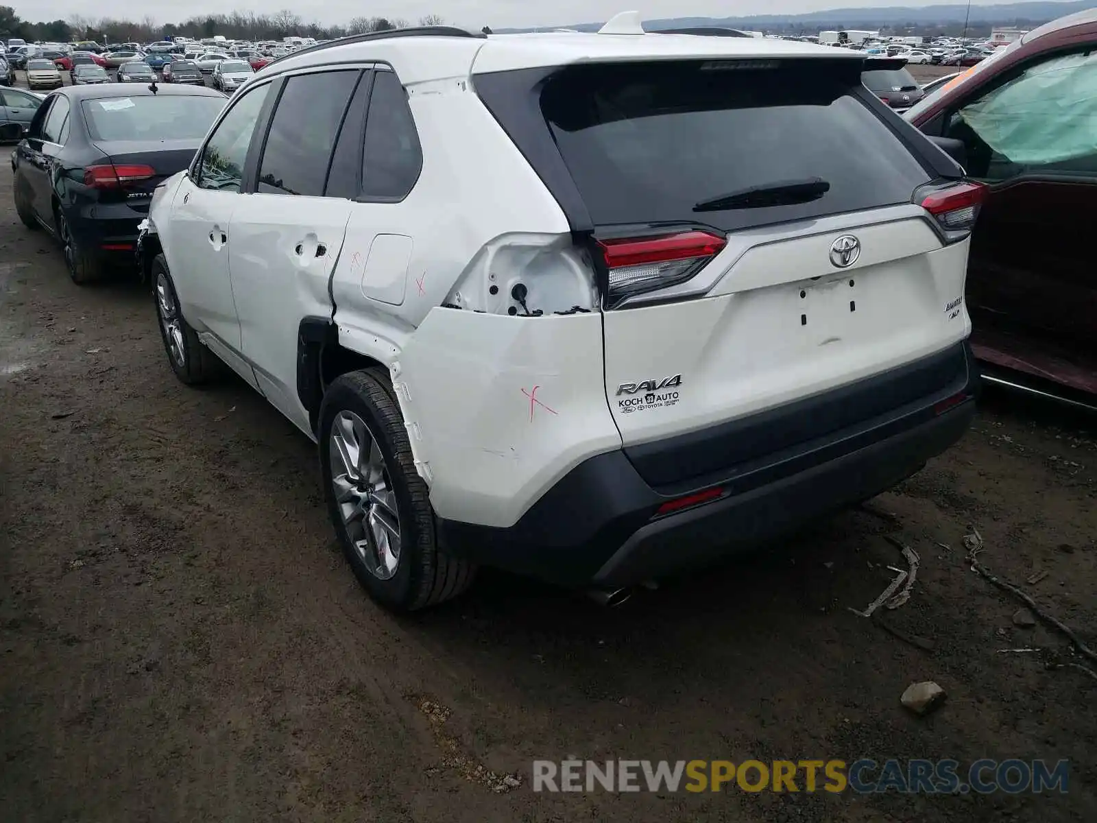 3 Photograph of a damaged car 2T3N1RFV7KW018391 TOYOTA RAV4 2019