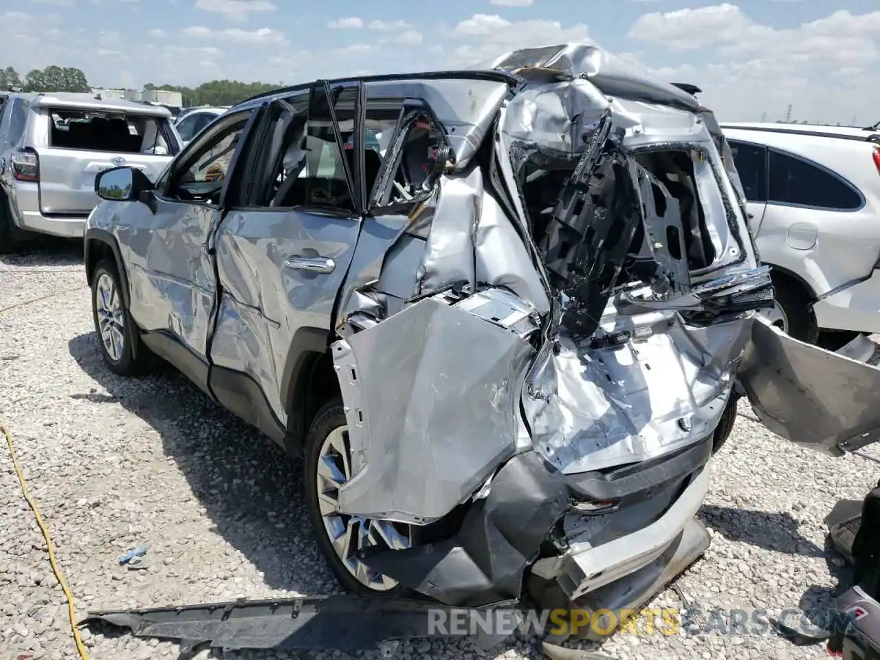 3 Photograph of a damaged car 2T3N1RFV7KW035997 TOYOTA RAV4 2019