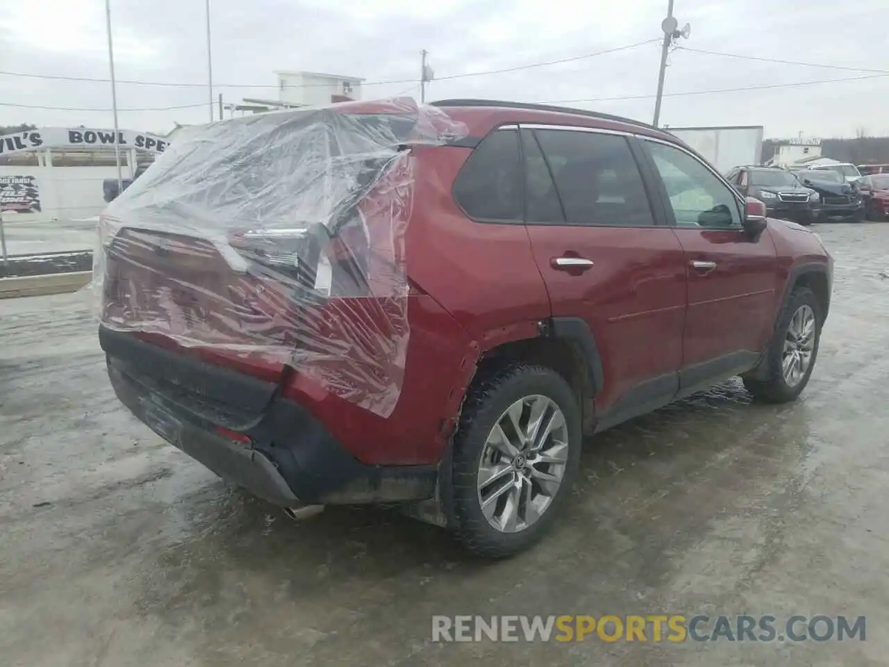 4 Photograph of a damaged car 2T3N1RFV8KC018885 TOYOTA RAV4 2019