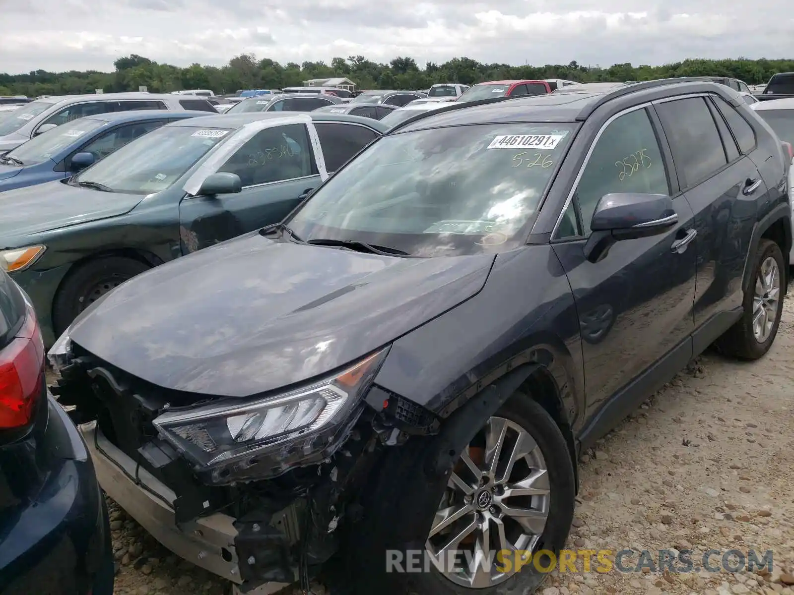 2 Photograph of a damaged car 2T3N1RFV8KW047222 TOYOTA RAV4 2019