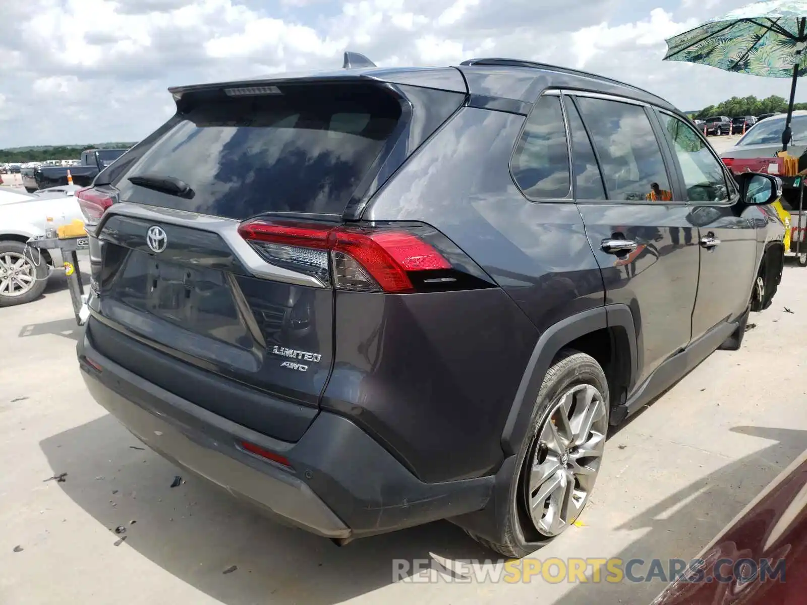 4 Photograph of a damaged car 2T3N1RFV8KW047222 TOYOTA RAV4 2019