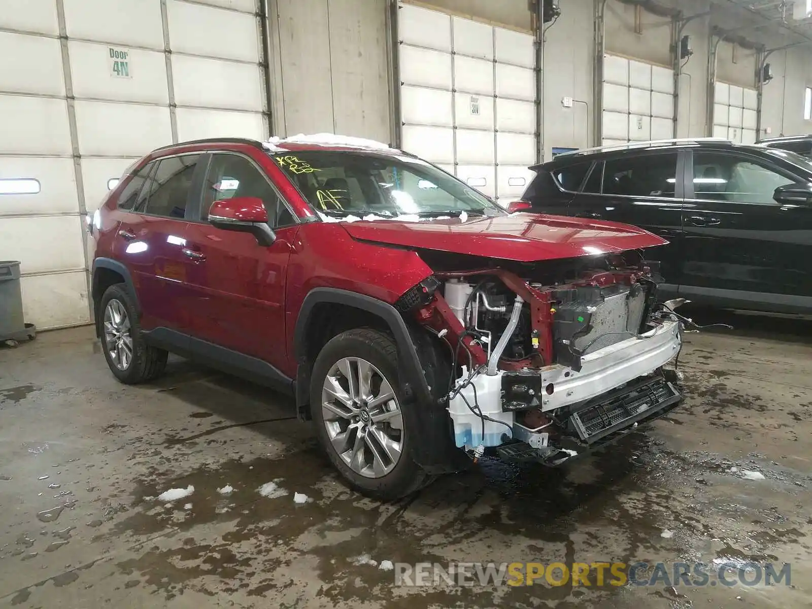 1 Photograph of a damaged car 2T3N1RFV9KC019219 TOYOTA RAV4 2019