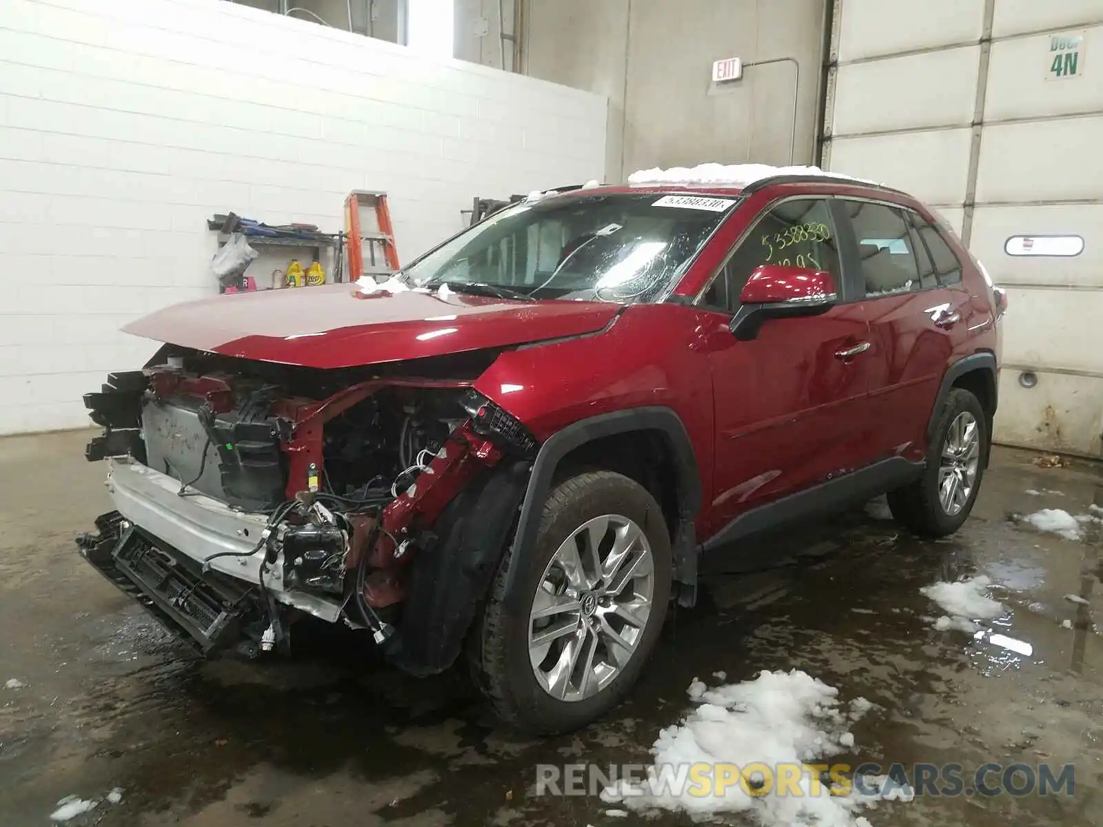 2 Photograph of a damaged car 2T3N1RFV9KC019219 TOYOTA RAV4 2019