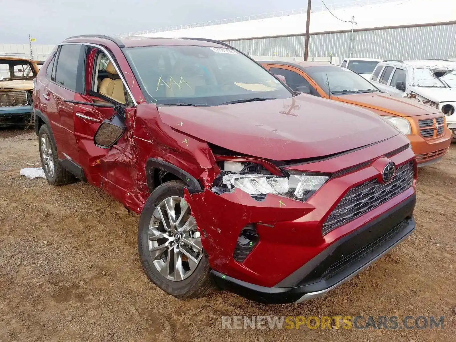 1 Photograph of a damaged car 2T3N1RFV9KW080178 TOYOTA RAV4 2019