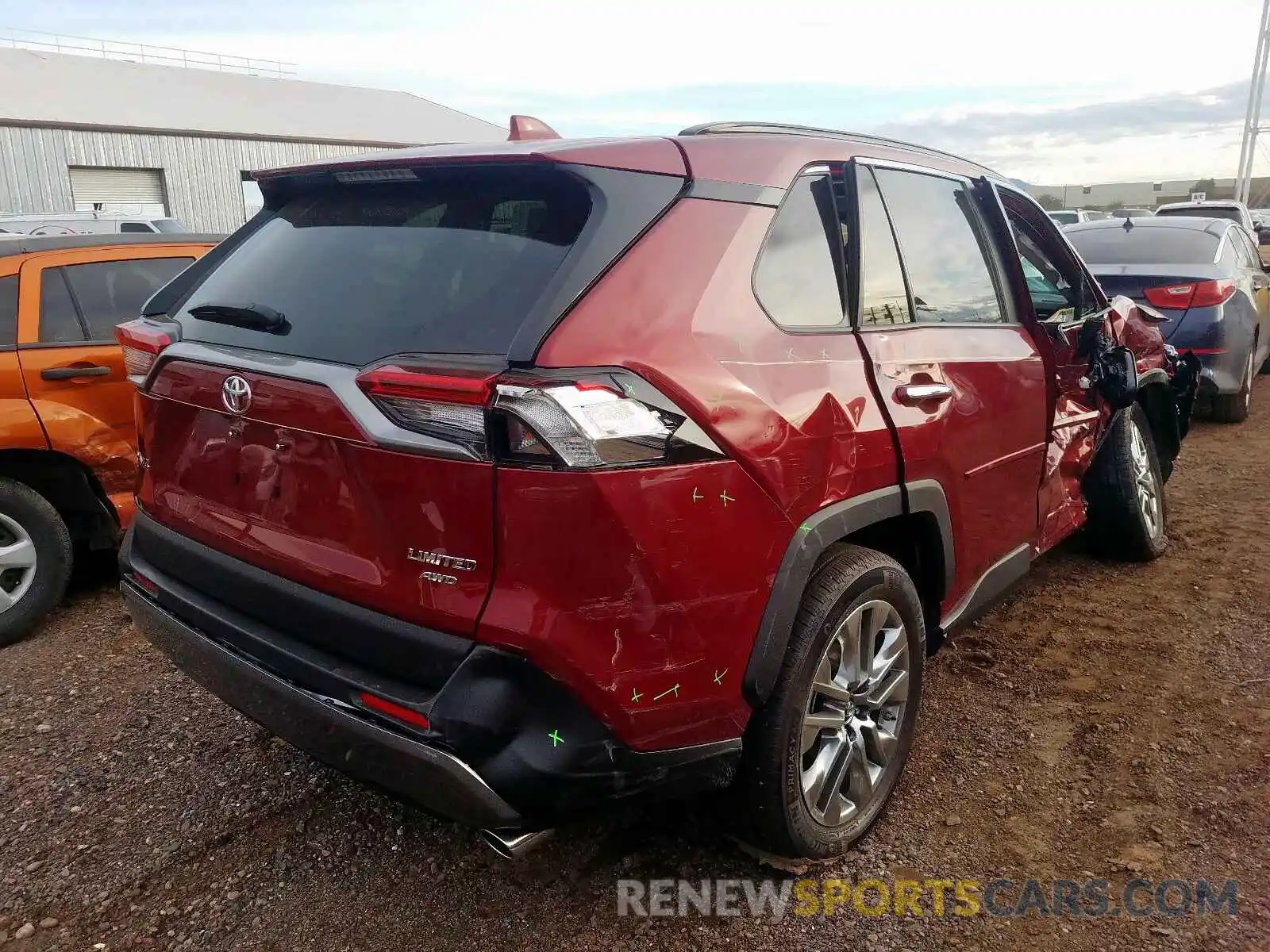 4 Photograph of a damaged car 2T3N1RFV9KW080178 TOYOTA RAV4 2019