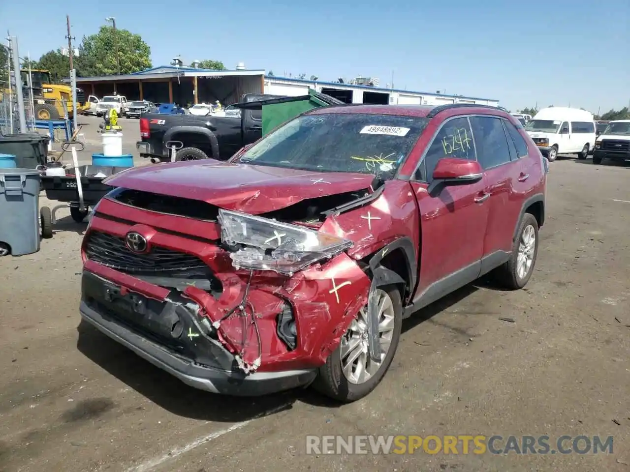 2 Photograph of a damaged car 2T3N1RFVXKW082005 TOYOTA RAV4 2019