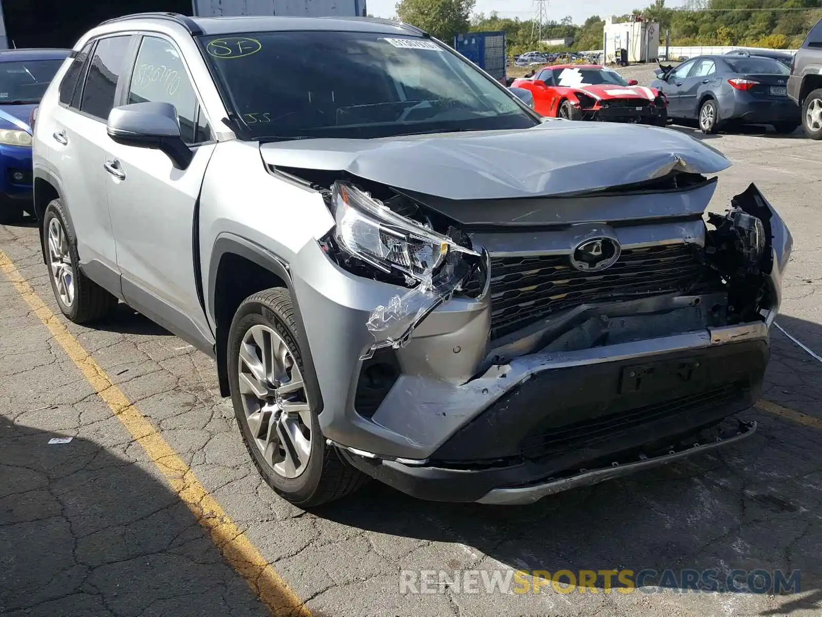 1 Photograph of a damaged car 2T3N1RFVXKW082618 TOYOTA RAV4 2019