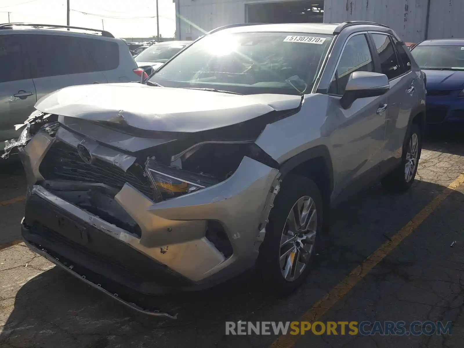 2 Photograph of a damaged car 2T3N1RFVXKW082618 TOYOTA RAV4 2019