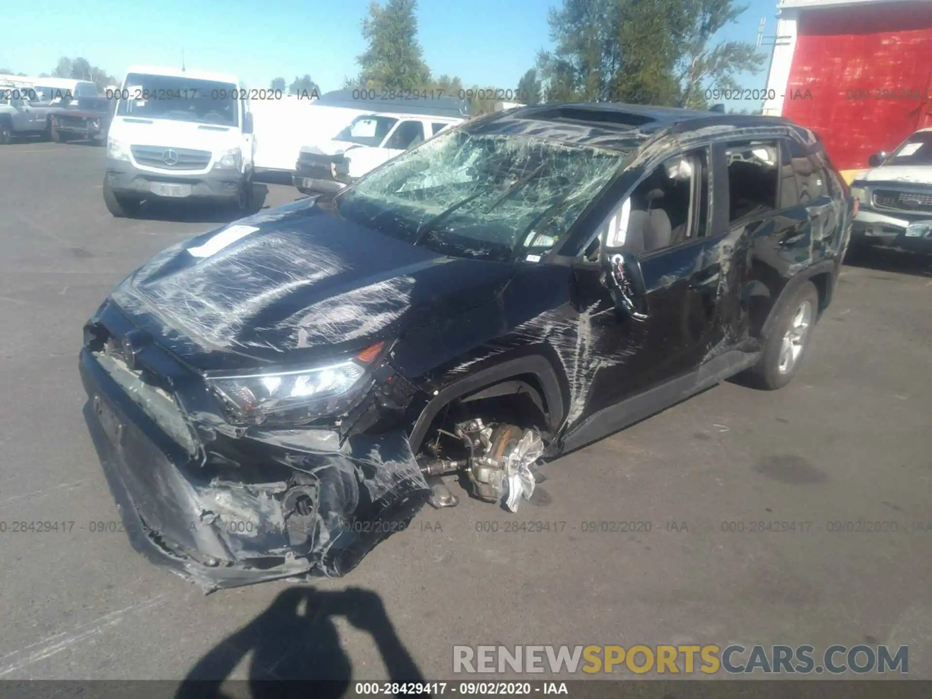 2 Photograph of a damaged car 2T3P1RFV0KC007873 TOYOTA RAV4 2019