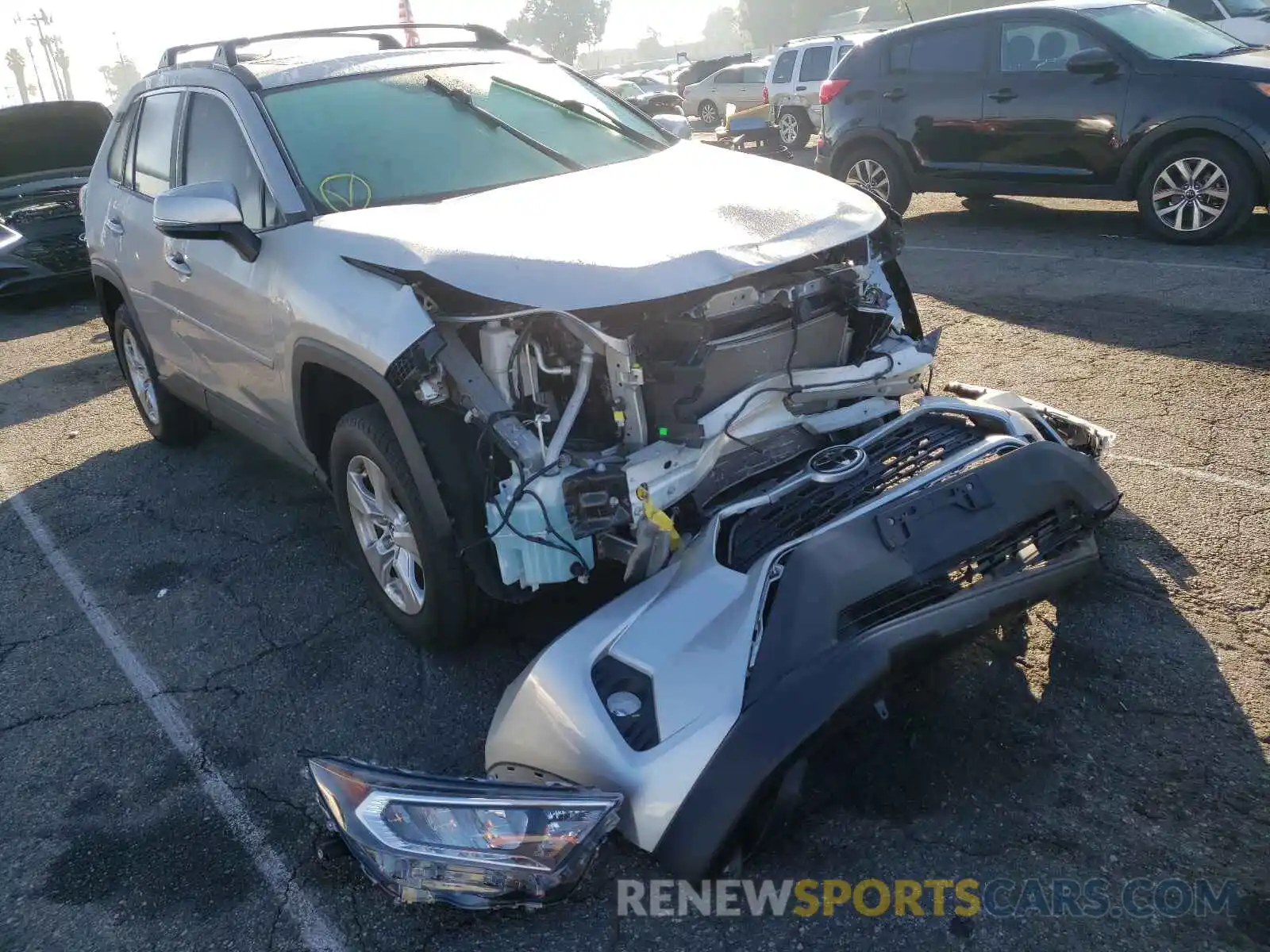 1 Photograph of a damaged car 2T3P1RFV0KC021451 TOYOTA RAV4 2019