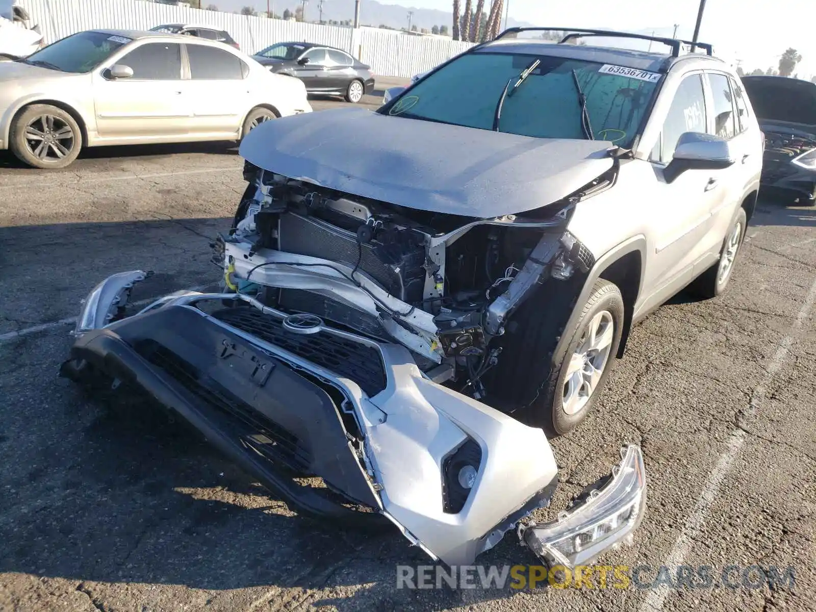 2 Photograph of a damaged car 2T3P1RFV0KC021451 TOYOTA RAV4 2019