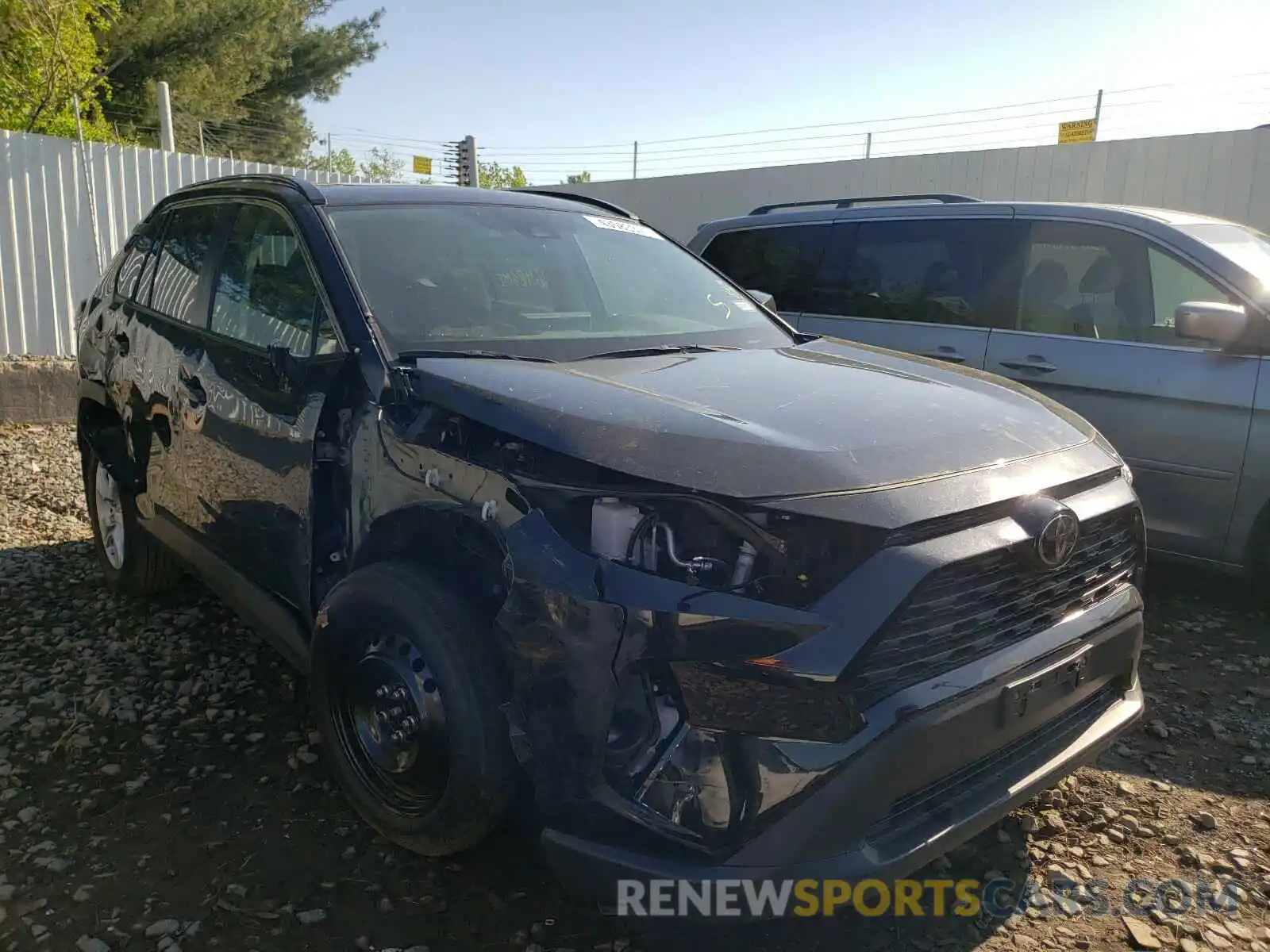 1 Photograph of a damaged car 2T3P1RFV0KC055048 TOYOTA RAV4 2019