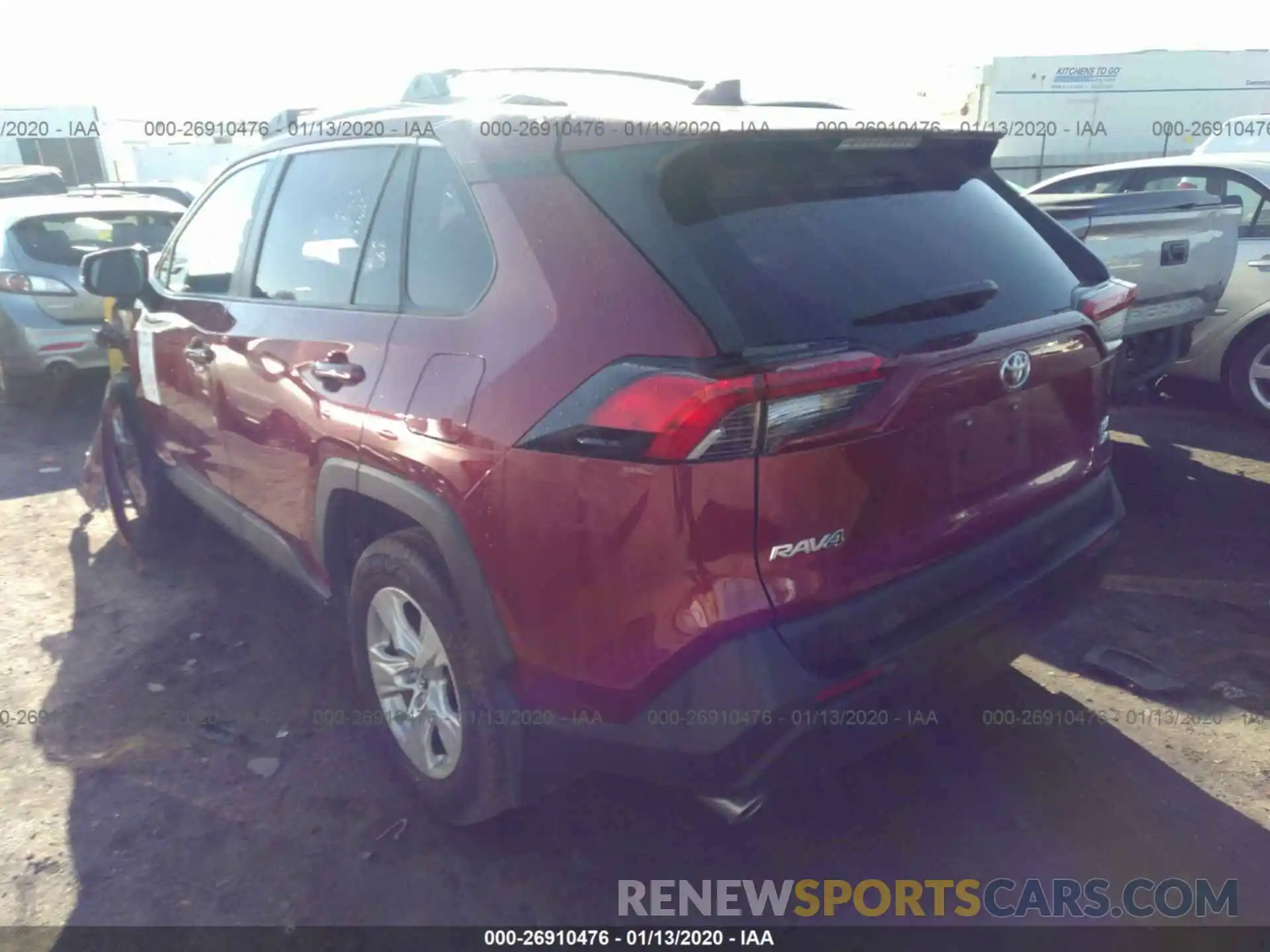 3 Фотография поврежденного автомобиля 2T3P1RFV0KW016894 TOYOTA RAV4 2019