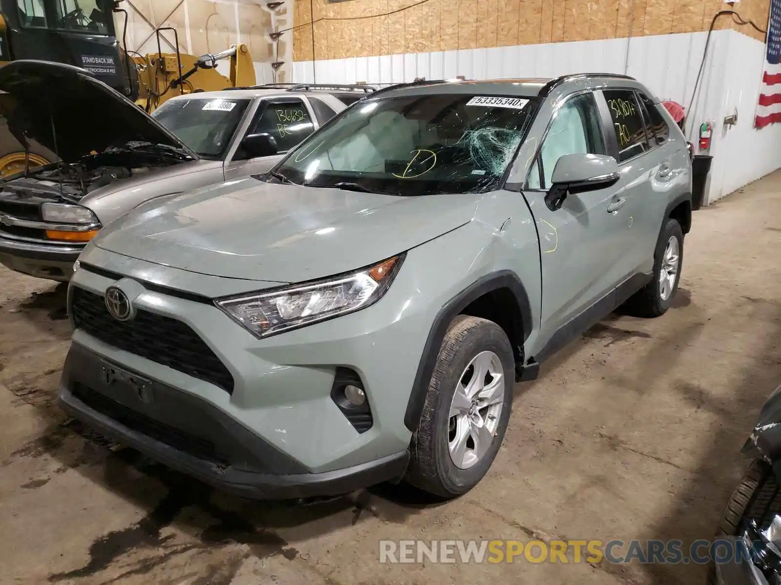 2 Photograph of a damaged car 2T3P1RFV0KW041505 TOYOTA RAV4 2019