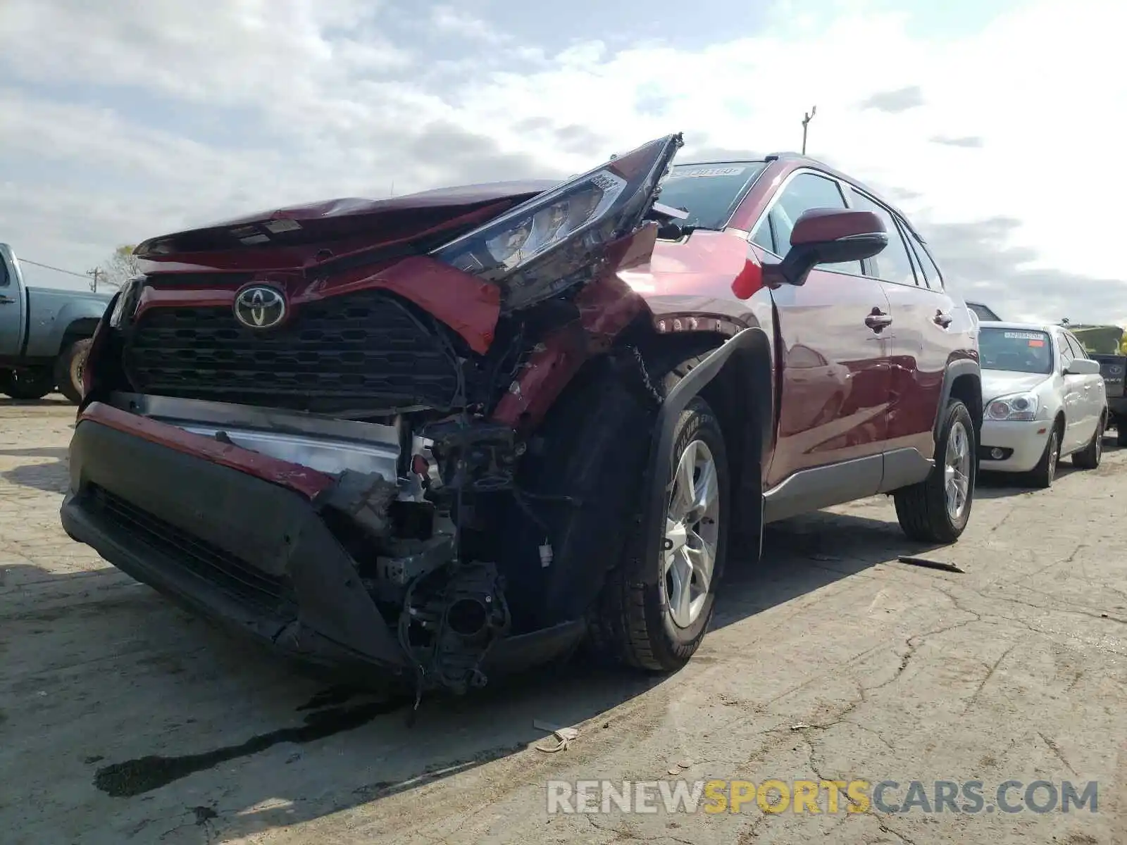 2 Photograph of a damaged car 2T3P1RFV0KW067201 TOYOTA RAV4 2019