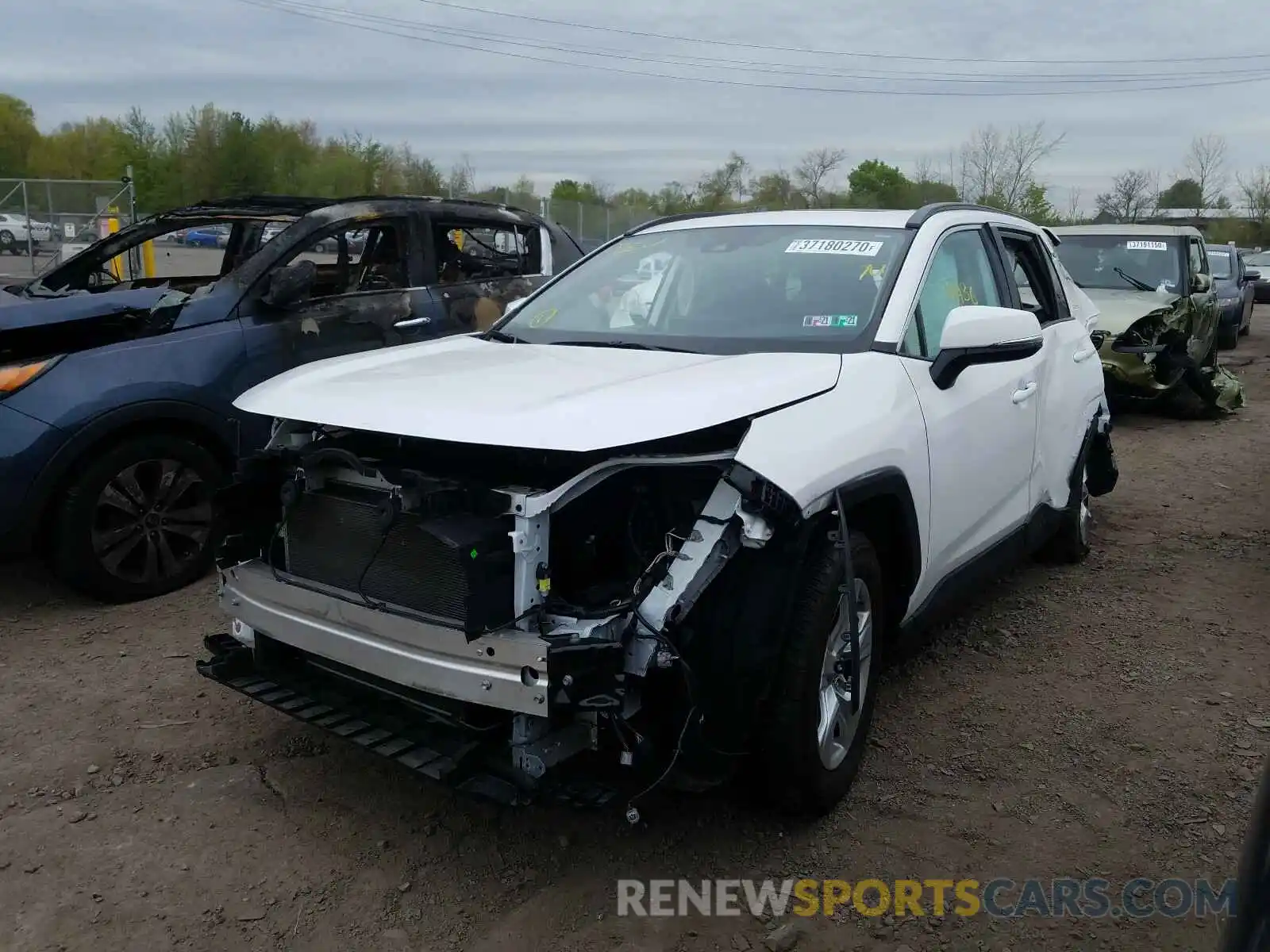 2 Photograph of a damaged car 2T3P1RFV1KC007235 TOYOTA RAV4 2019