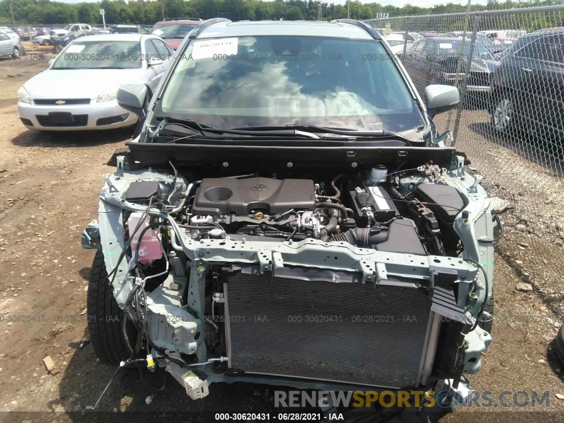 6 Фотография поврежденного автомобиля 2T3P1RFV1KC018249 TOYOTA RAV4 2019