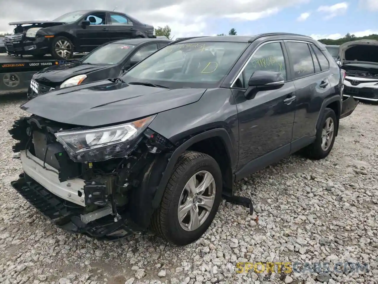 2 Photograph of a damaged car 2T3P1RFV1KC019207 TOYOTA RAV4 2019