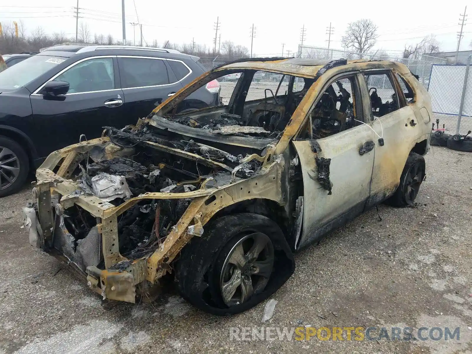 2 Photograph of a damaged car 2T3P1RFV1KC022043 TOYOTA RAV4 2019